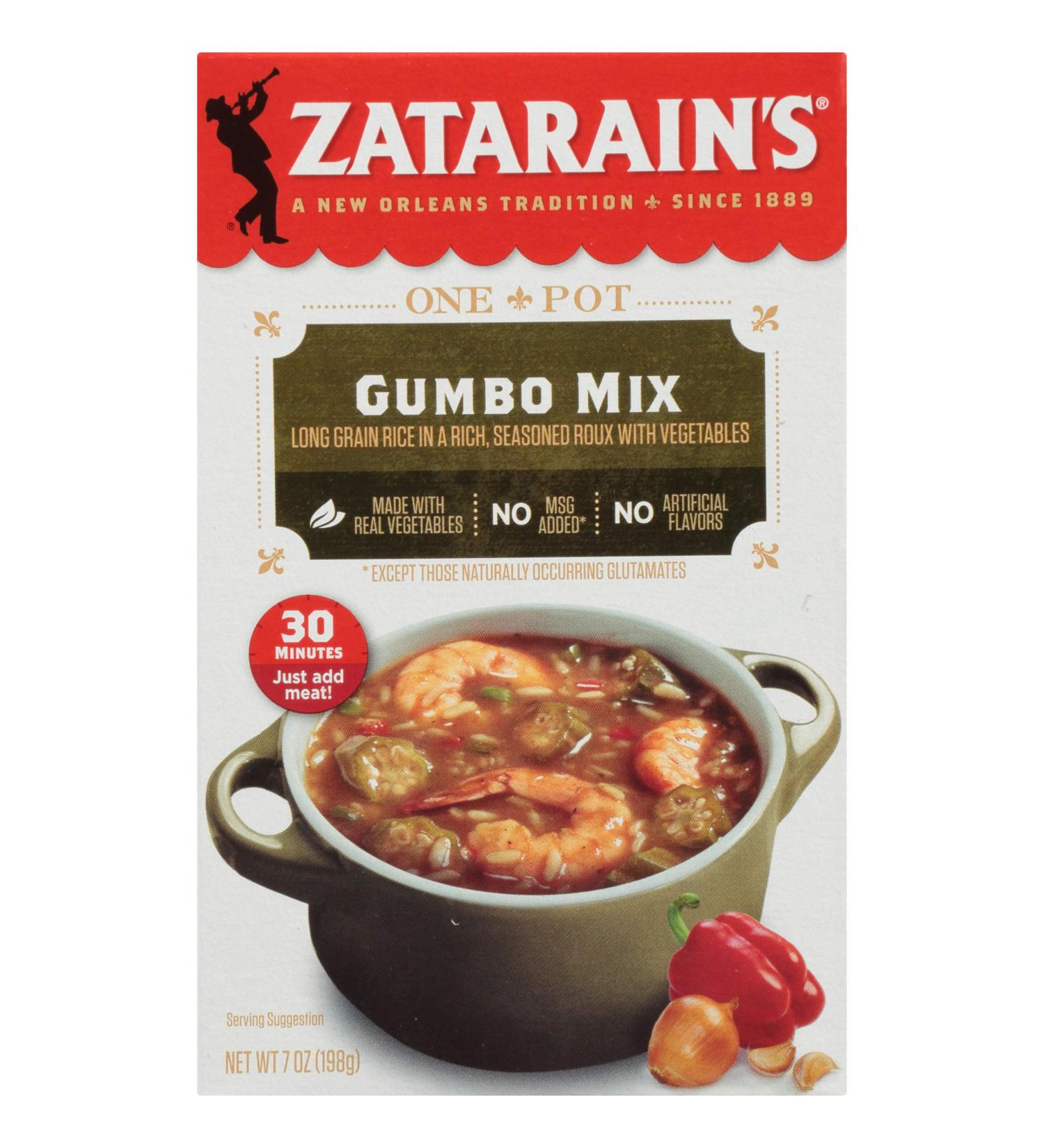 Zatarain's Gumbo Rice Mix 7 oz - Authentic New Orleans Flavor - Buy Online on GoSupps.com