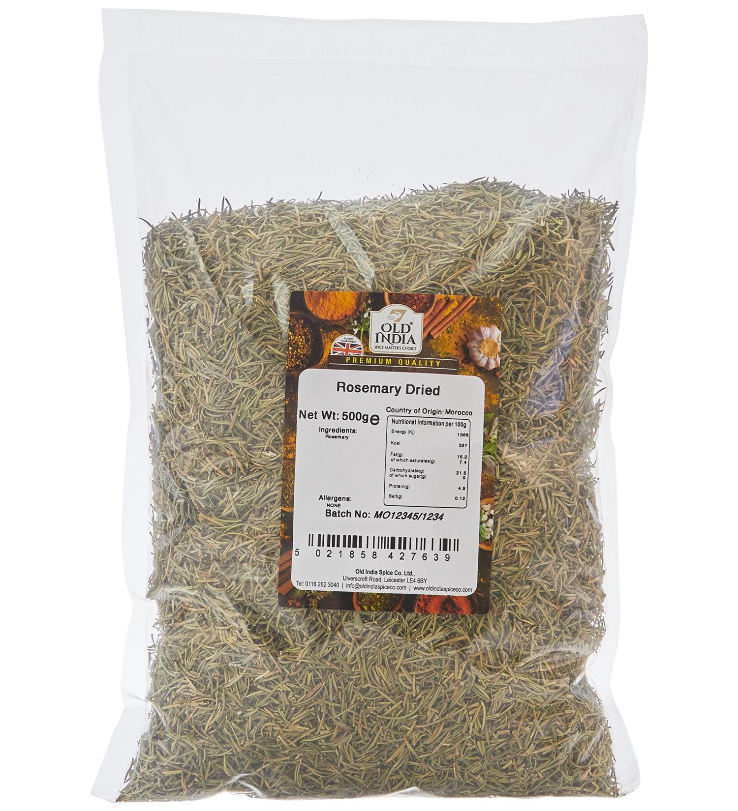 Old India Rosemary Dried 500g - Premium Quality Herb for Culinary Delights - Buy Online on GoSupps.com