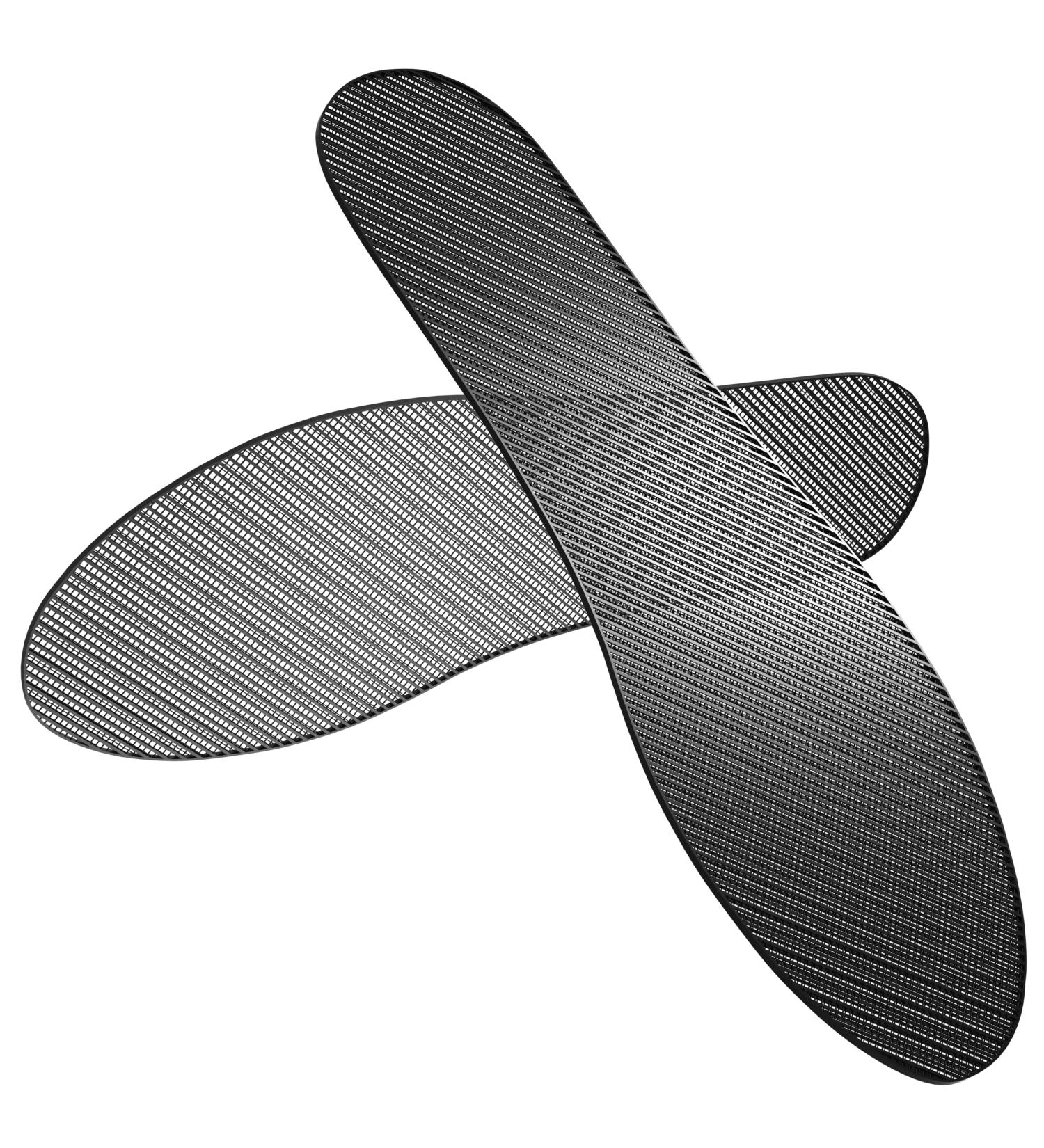 Ultra Thin 3D Printed Insoles for Men - Breathable Quick-Dry Comfort Inserts | IJIFLY Hybrid Grid Structure Lightweight & Durable - Size 13/47 Black - Buy Online on GoSupps.com