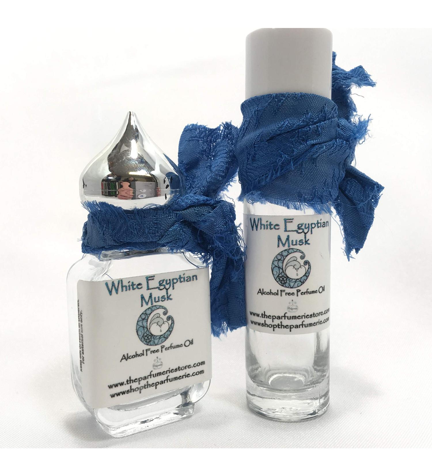 White Egyptian Perfume Essence Oil Alcohol Free (10 ml.) (10 ml.) (White Egyptian Musk - Rollon)