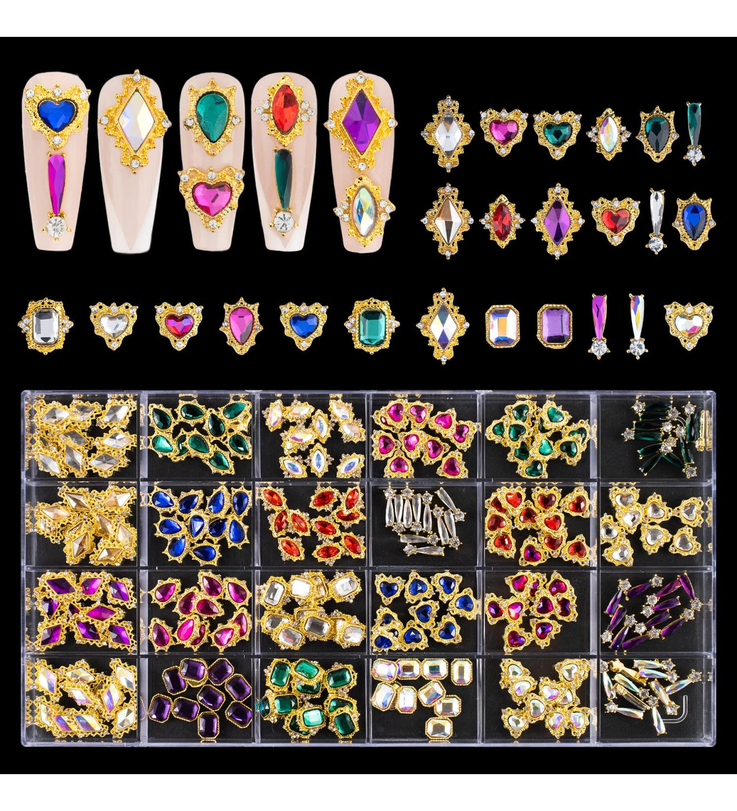 240 Special-Shaped Rhinestone Diamonds Kit - DIY Nail Art, Face Makeup & Shoe Decorations - Buy Online on GoSupps.com