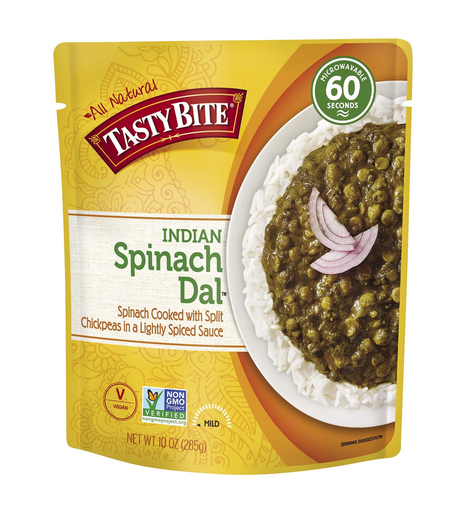 Buy Tasty Bite Spinach Dal - Ready to Eat Microwaveable Entrأ©e (10 oz, Pack of 6) - Buy Online on GoSupps.com