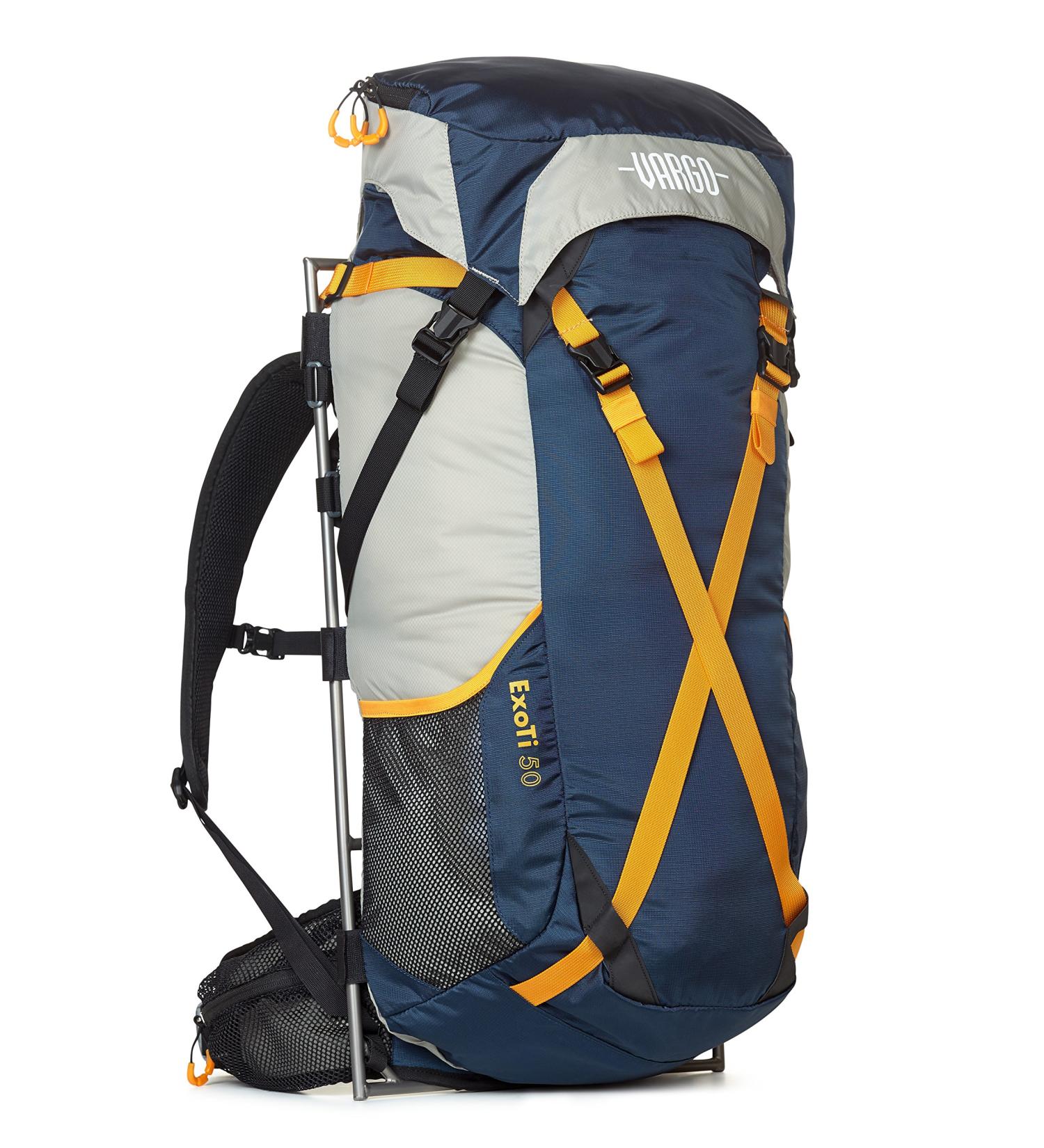 Vargo Exoti 50 Backpack in Blue/Gray - Lightweight & Durable - Buy Online on GoSupps.com