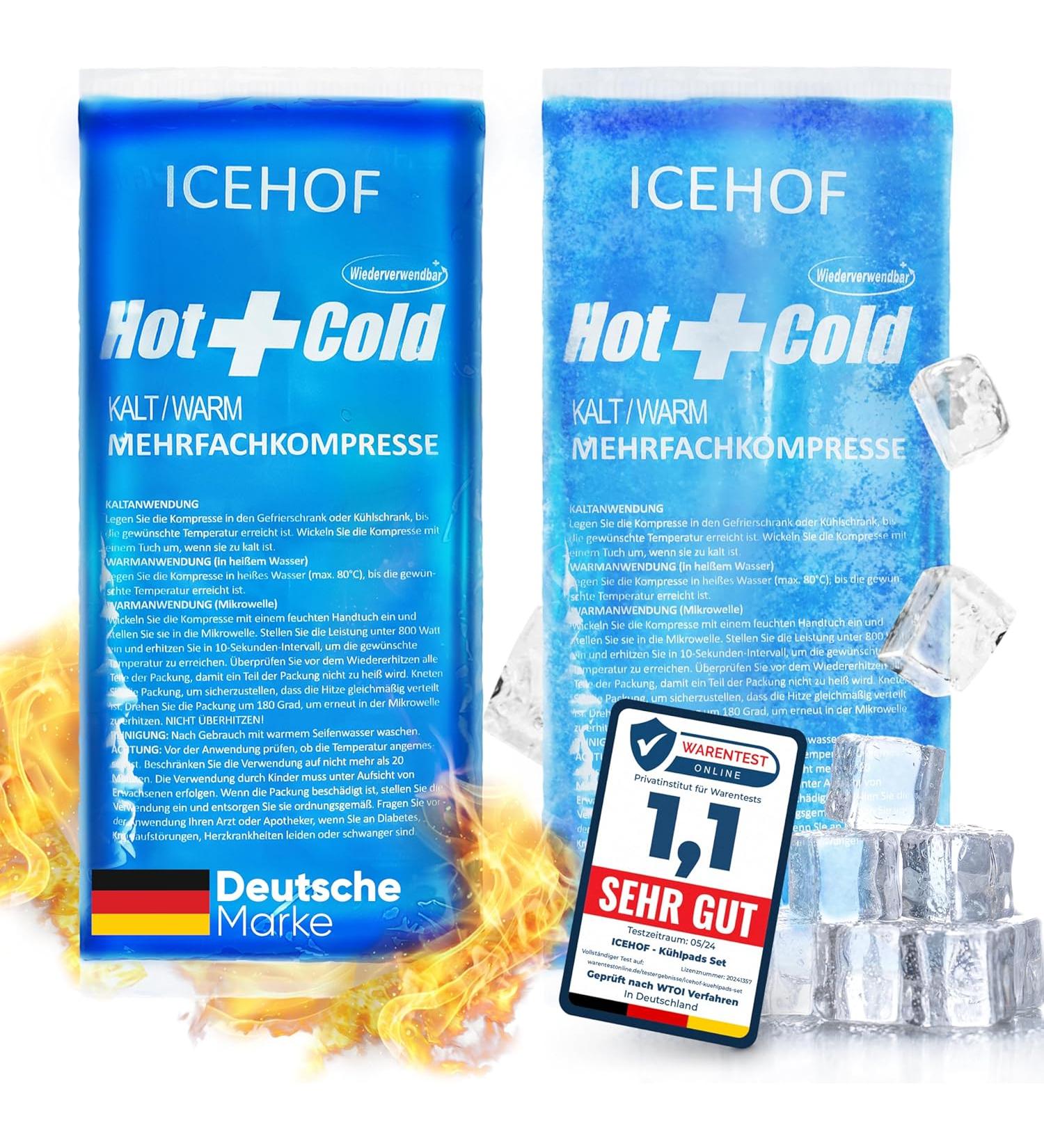 CEHOF Cooling Pads Modern Soft Gel Long Cooling Time Frozen Malleable - Pack Of 2 - Buy Online on GoSupps.com
