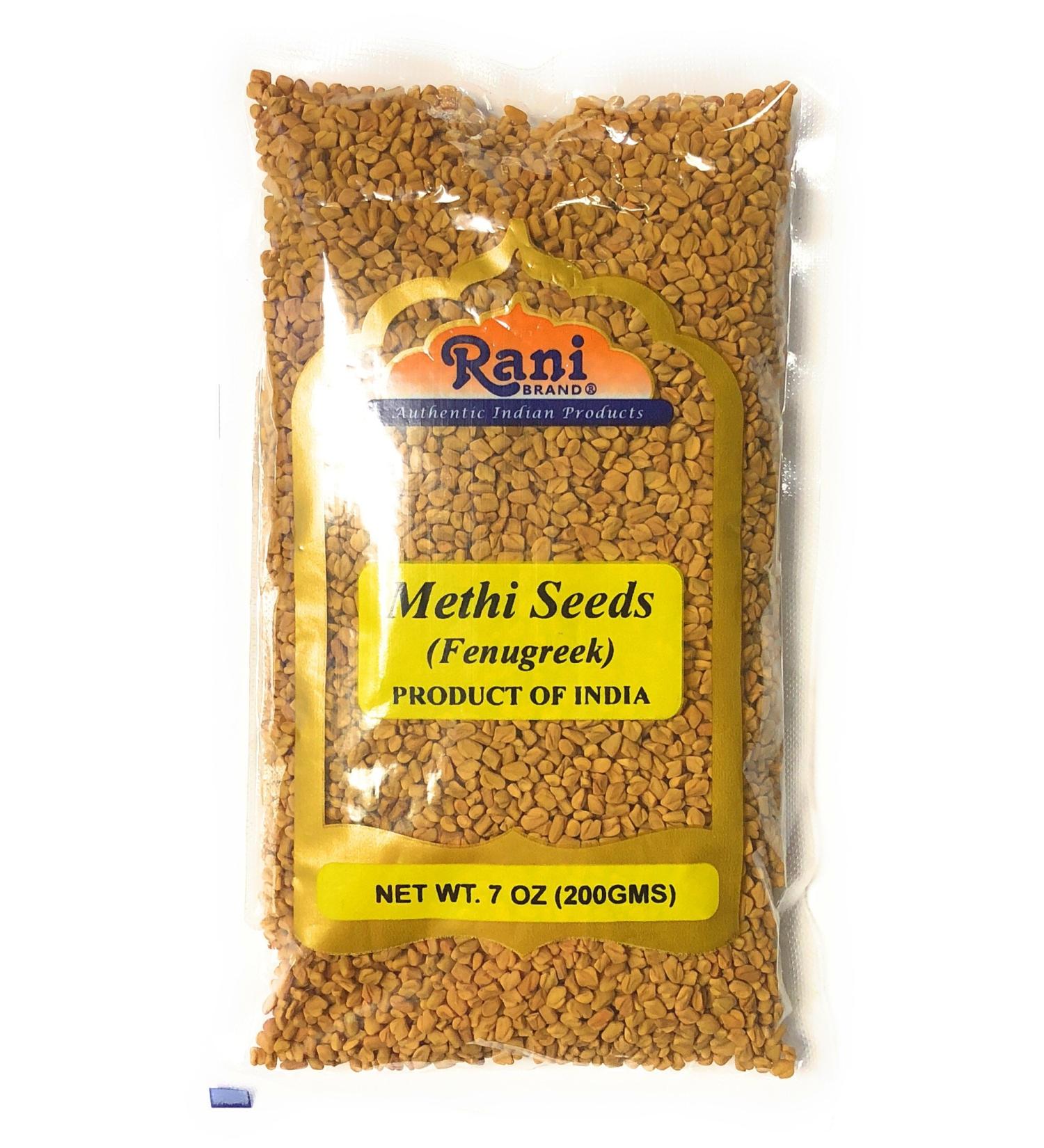 Rani Fenugreek Seeds Whole 7oz (200g) - All Natural, Vegan, Non-GMO | Indian Origin for Cooking & Ayurvedic | Gluten-Friendly - Buy Online on GoSupps.com