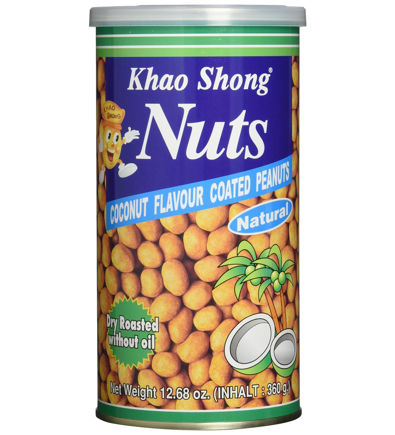 Khao Shong Coconut Flavor Coated Peanuts - 360g Crispy Sweet & Spicy Coconut Snacks | Shop Now! - Buy Online on GoSupps.com