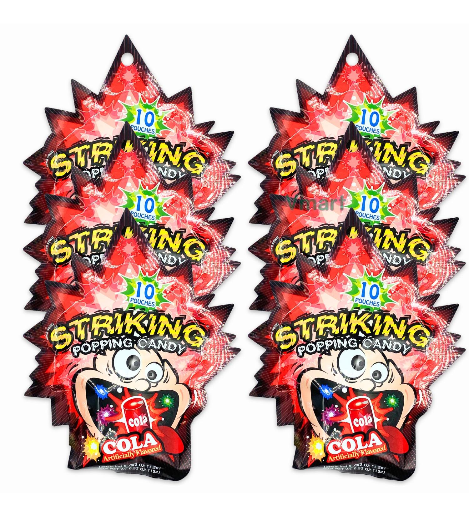 Striking Popping Candy Cola Flavour 15g (Pack of 6) - Buy Online on GoSupps.com