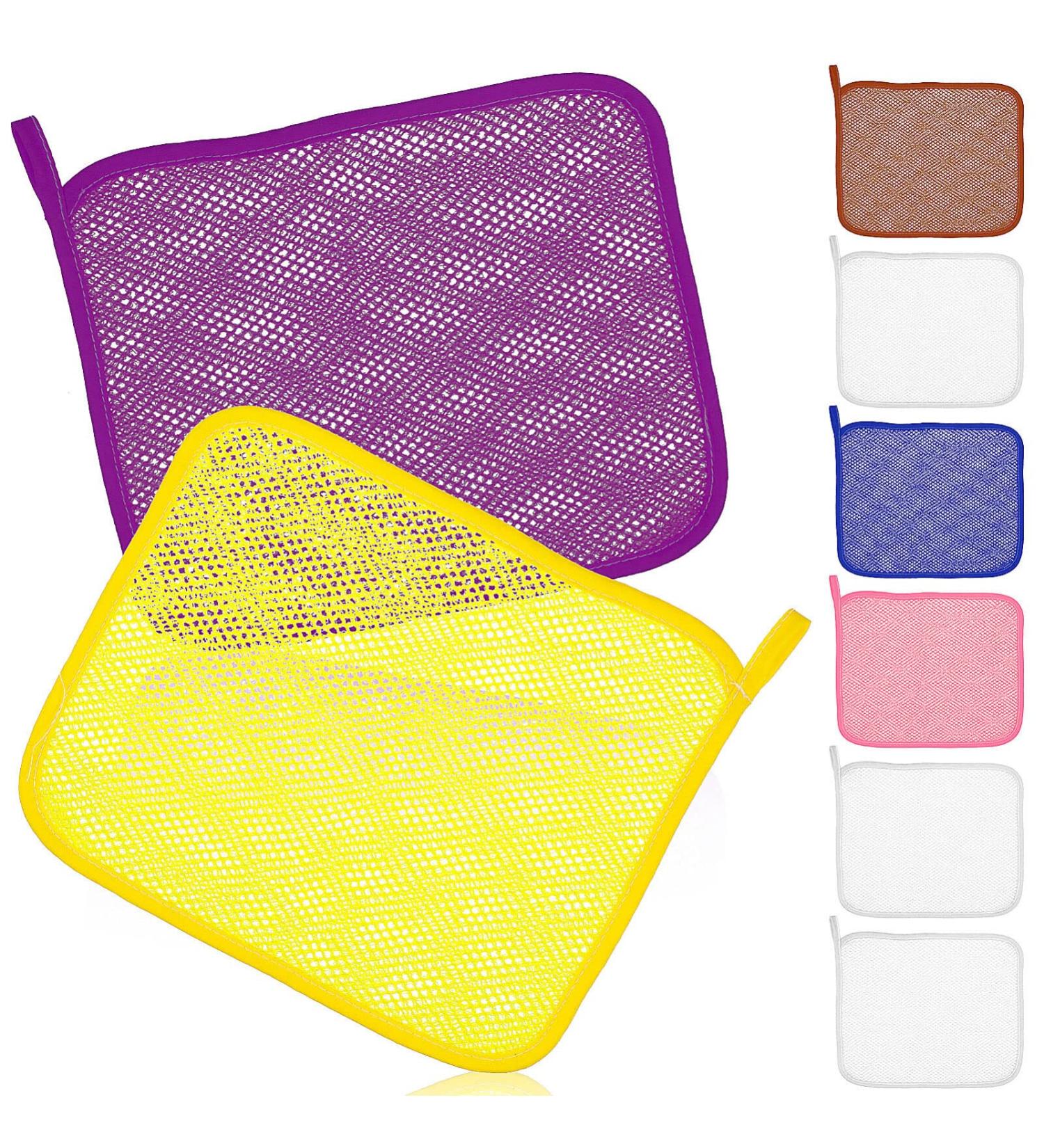 Buy Lurrose Exfoliating Face Washcloth - 8pcs African Net Sponge Body Scrubber for Facial Makeup Removal & Skin Care - International Shipping Available - Buy Online on GoSupps.com