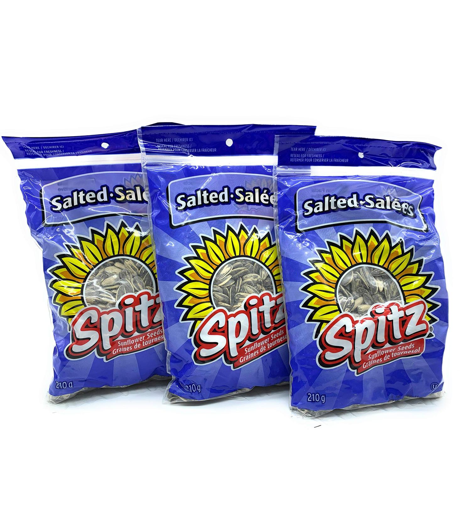 Spitz Salted Sunflower Seeds 3 Pack - 210g / Bag by Spitz - Buy Online on GoSupps.com