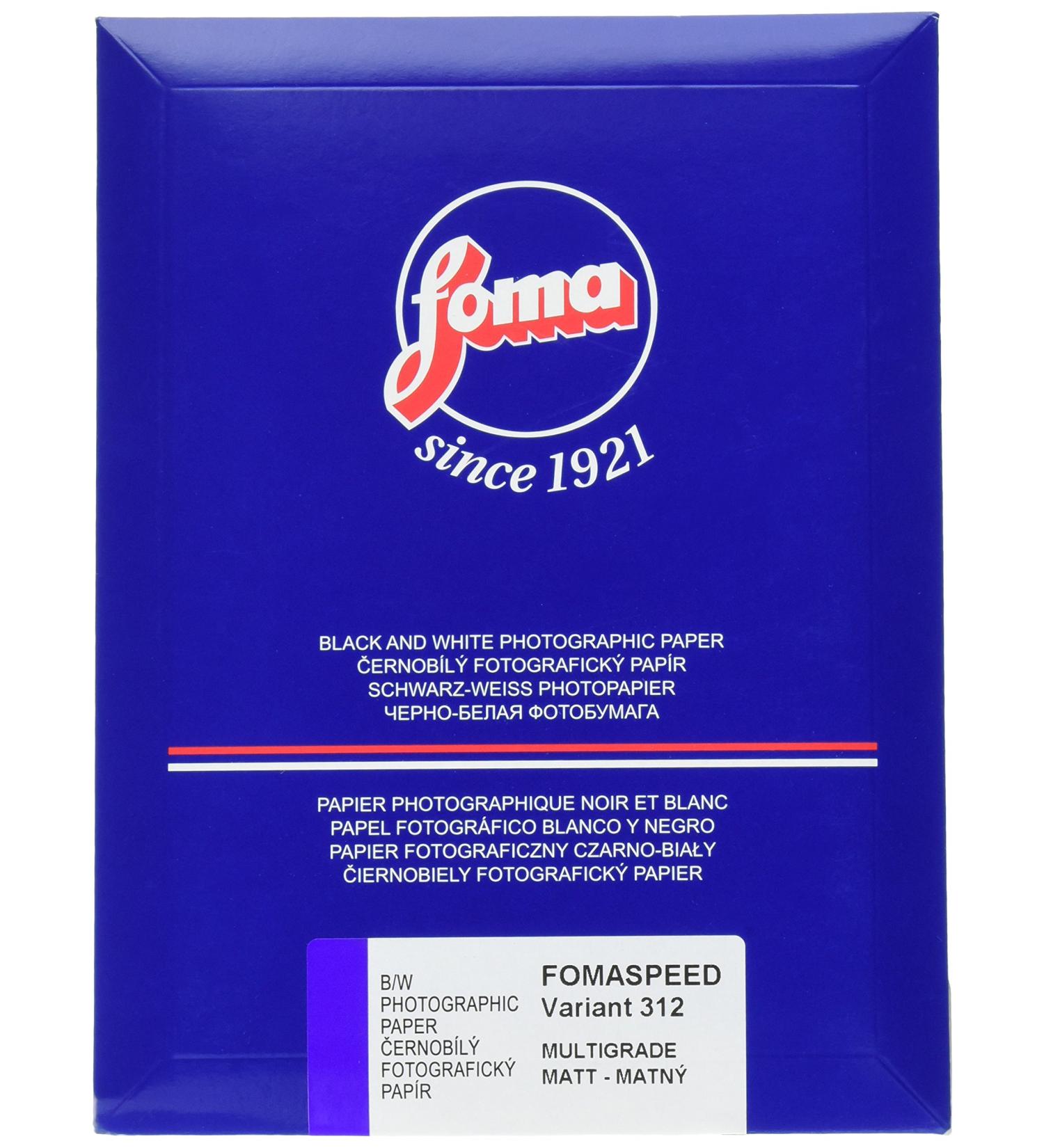Foma Fomaspeed 312 Variant III VC RC Matte Black & White Photographic Paper 5x7 - 25 Sheets - Buy Online on GoSupps.com