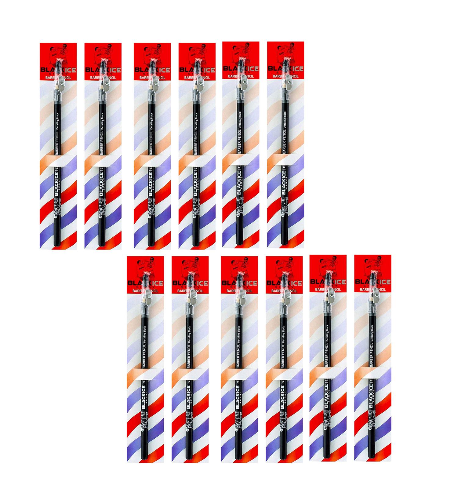 Black Ice Spray Barber Pencil (Black) - 12 pieces - Buy Online on GoSupps.com