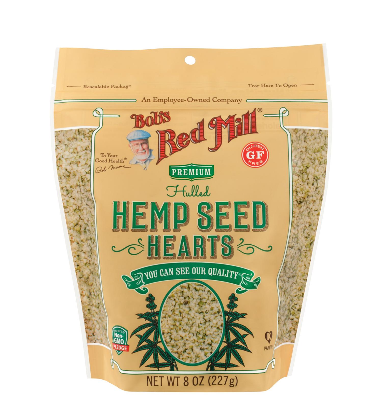 Bob's Red Mill Hulled Hemp Seed Hearts - 8 Oz | Healthy Superfood Snack - Buy Online on GoSupps.com