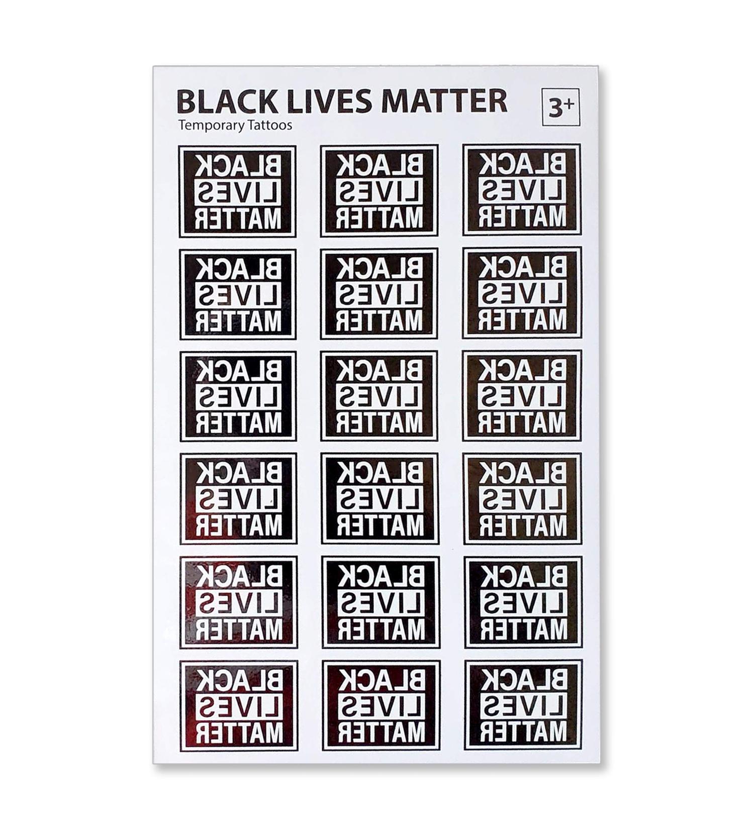 Black Lives Matter Temporary Tattoos - 1.5 x 1.125 - Shop Now! - Buy Online on GoSupps.com
