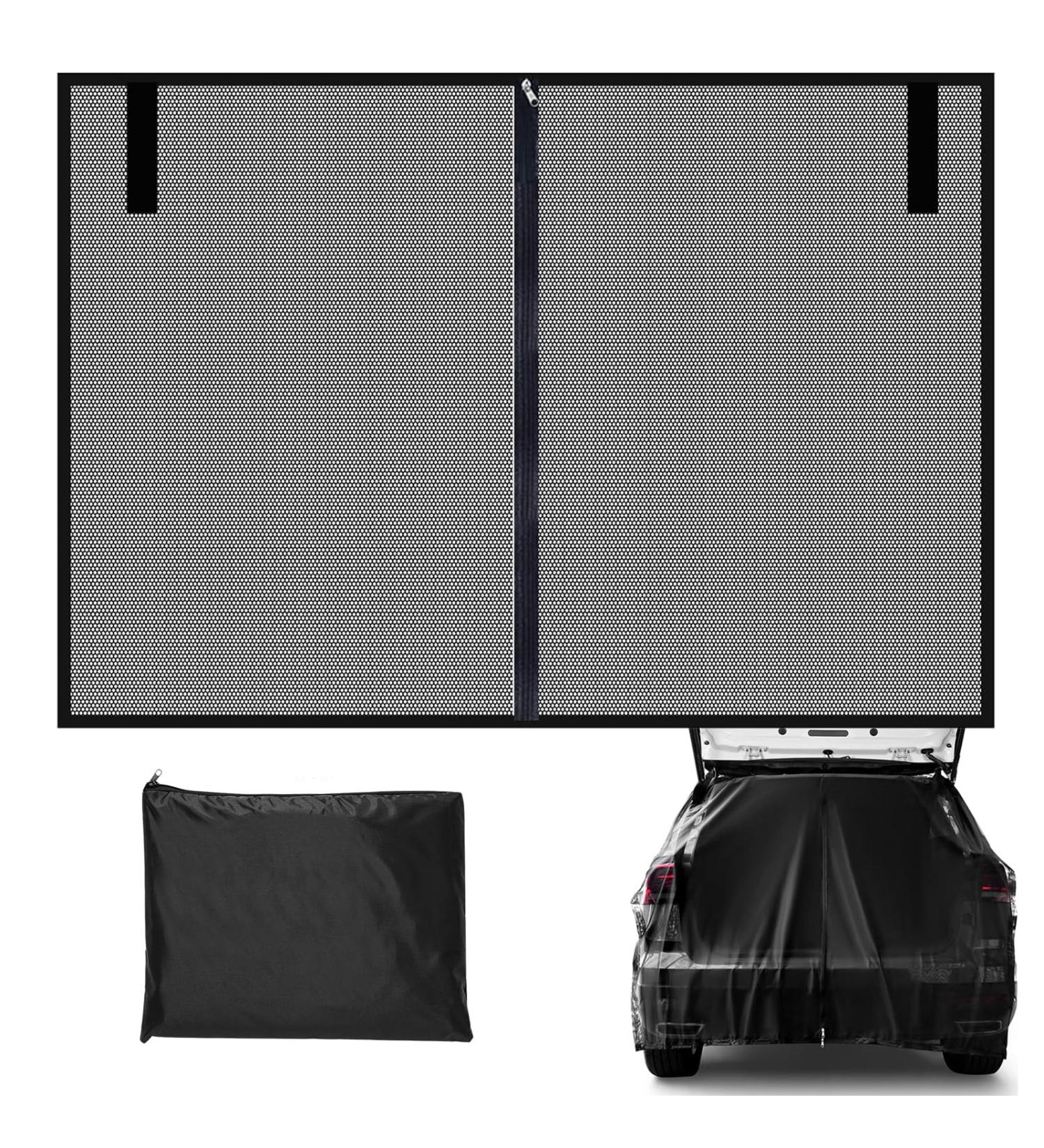Car Tailgate Mosquito Net - Magnetic Fly Grille Mesh for Sun Protection & Insect Defense | Ideal for Roof Campers & Wing Door Trunks - Buy Online on GoSupps.com