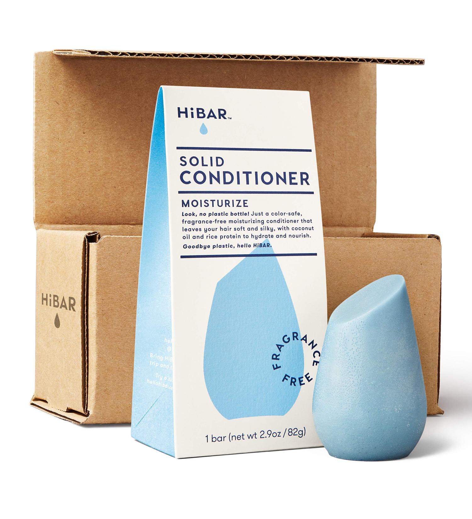 HiBAR Fragrance-Free Conditioner Bar | Natural, Plastic-Free, Eco-Friendly Hair Care | Travel Size & Zero Waste - Buy Online on GoSupps.com