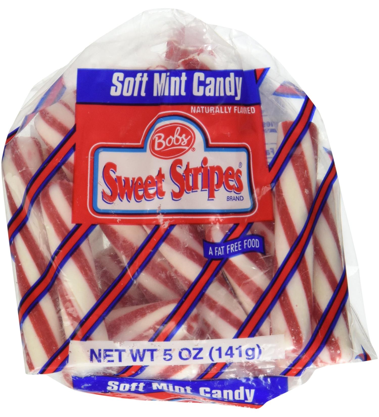 Bobs Sweet Stripes Peppermint Stick Hard Candy 5.00 oz - Delicious Peppermint Treat - Buy Online on GoSupps.com