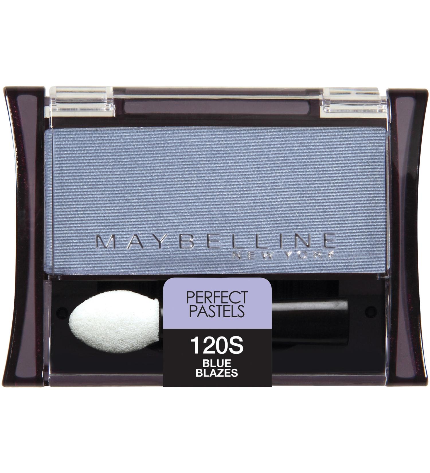 Maybelline New York Expert Wear Eyeshadow Singles  120 Blue Blazes Shimmer  0.09 Ounce