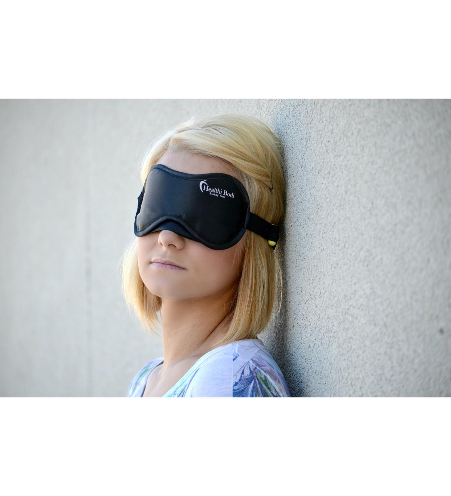 Healthi Bodi Sleep Eye Mask - Total Light Blockage for Insomnia Relief, Puffy Eyes, and Enhanced Sleep Experience - Perfect for Travel and Shift Work - Buy Online on GoSupps.com