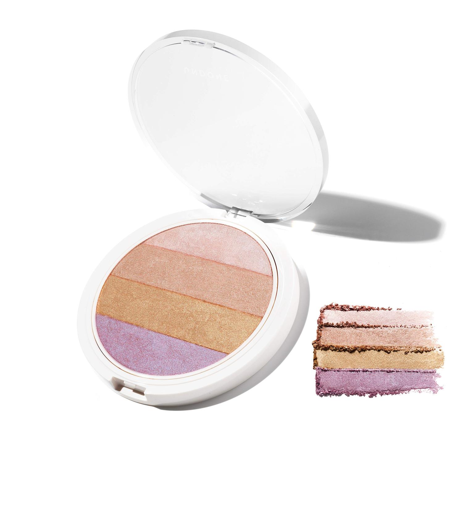Undone Beauty 4-in-1 Highlighting Palette: Coconut Infused for Dewy Radiant Glow | Vegan & Cruelty-Free - Buy Online on GoSupps.com
