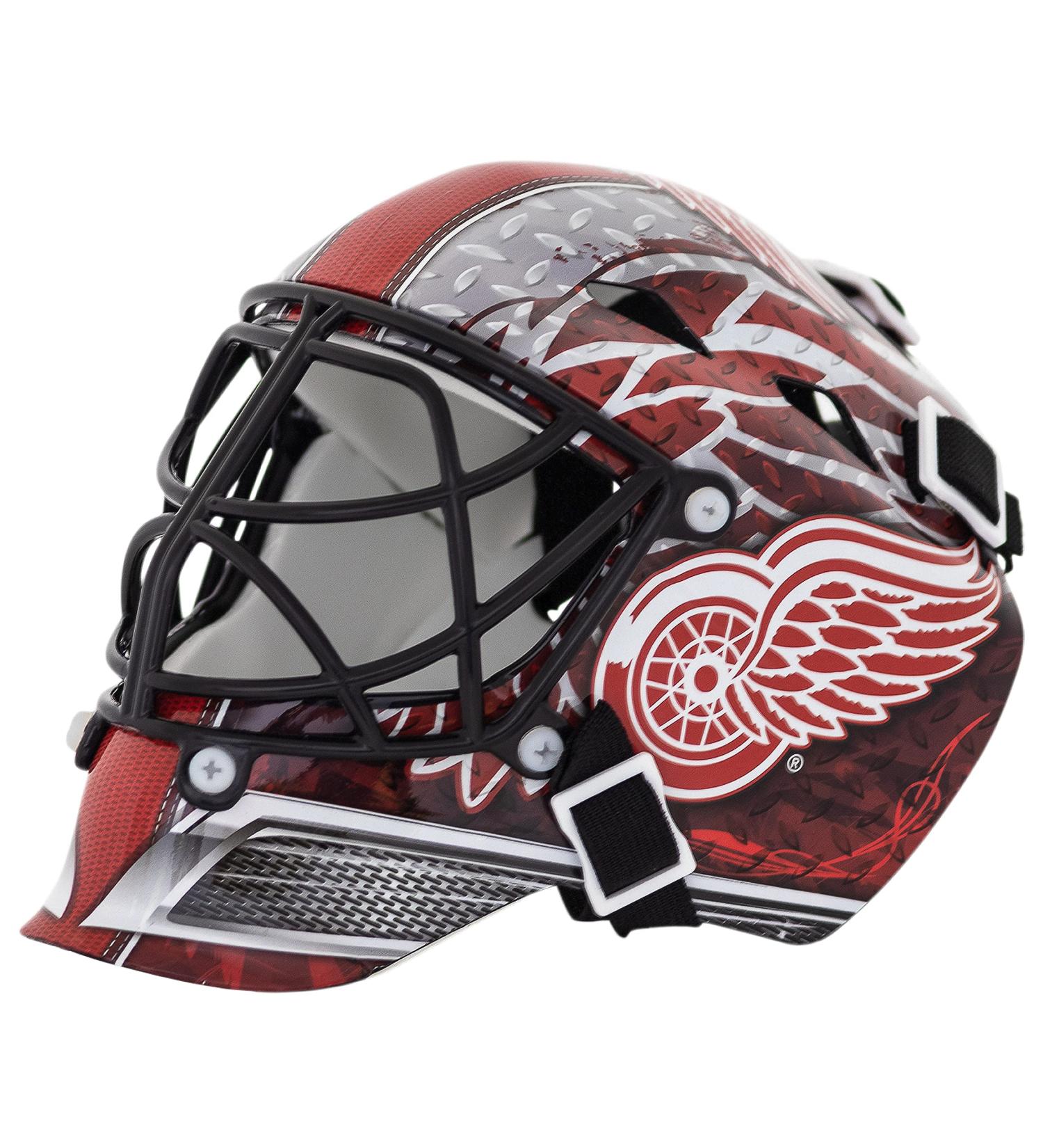 Buy Franklin Sports NHL Mini Hockey Goalie Mask - Detroit Redwings Collectible with Case - Buy Online on GoSupps.com