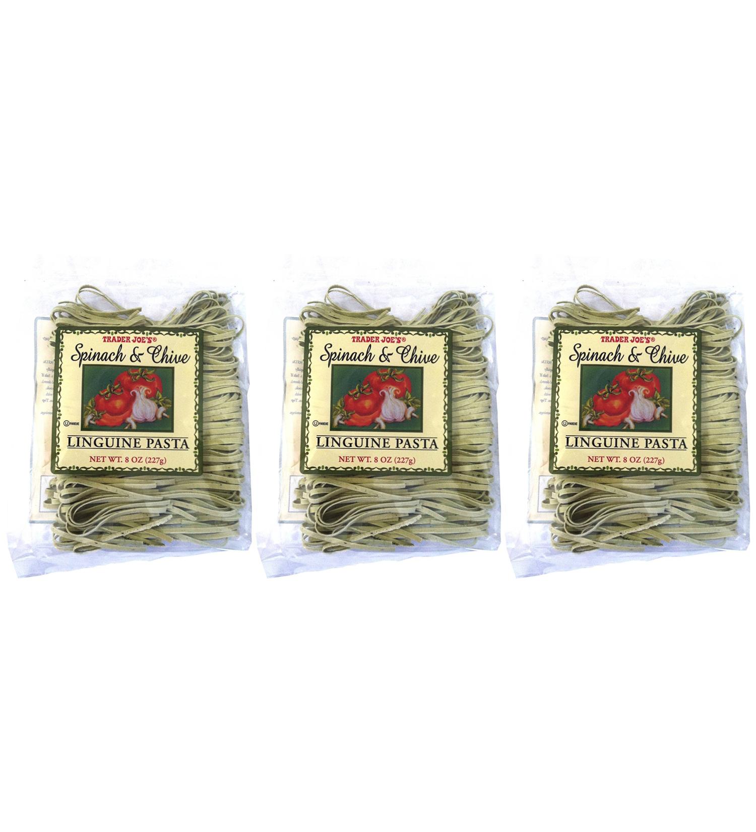 Trader Joe's Spinach Chive Linguine Pasta - 3 Pack - Buy Online on GoSupps.com