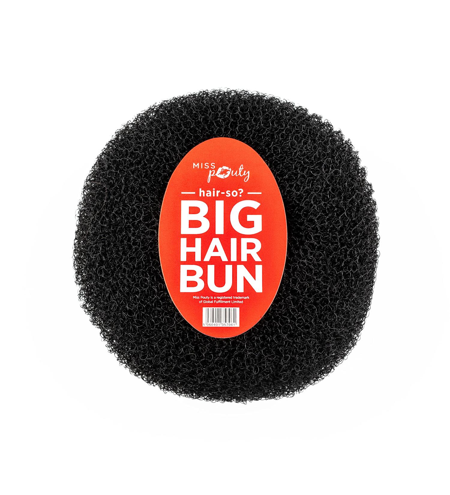 Extra Large 6-Inch Hair Bun Donut for Bridal & Hollywood Styles Choose Brown Black or Blonde | Hair-So Black - Buy Online on GoSupps.com