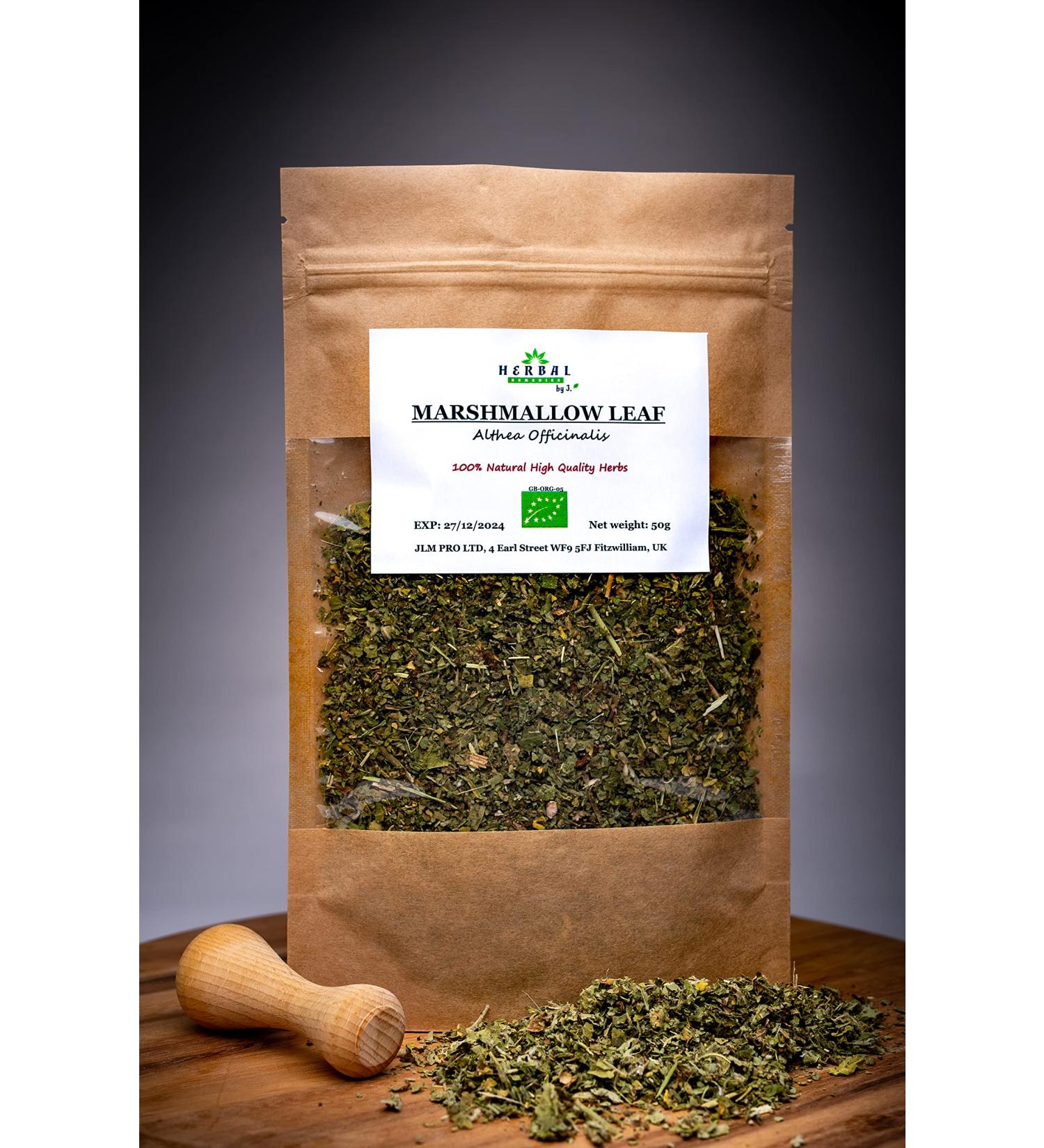 Marshmallow Leaf Tea 50g - Herbal Remedies by J. | Coffee Shop Quality - Buy Online on GoSupps.com