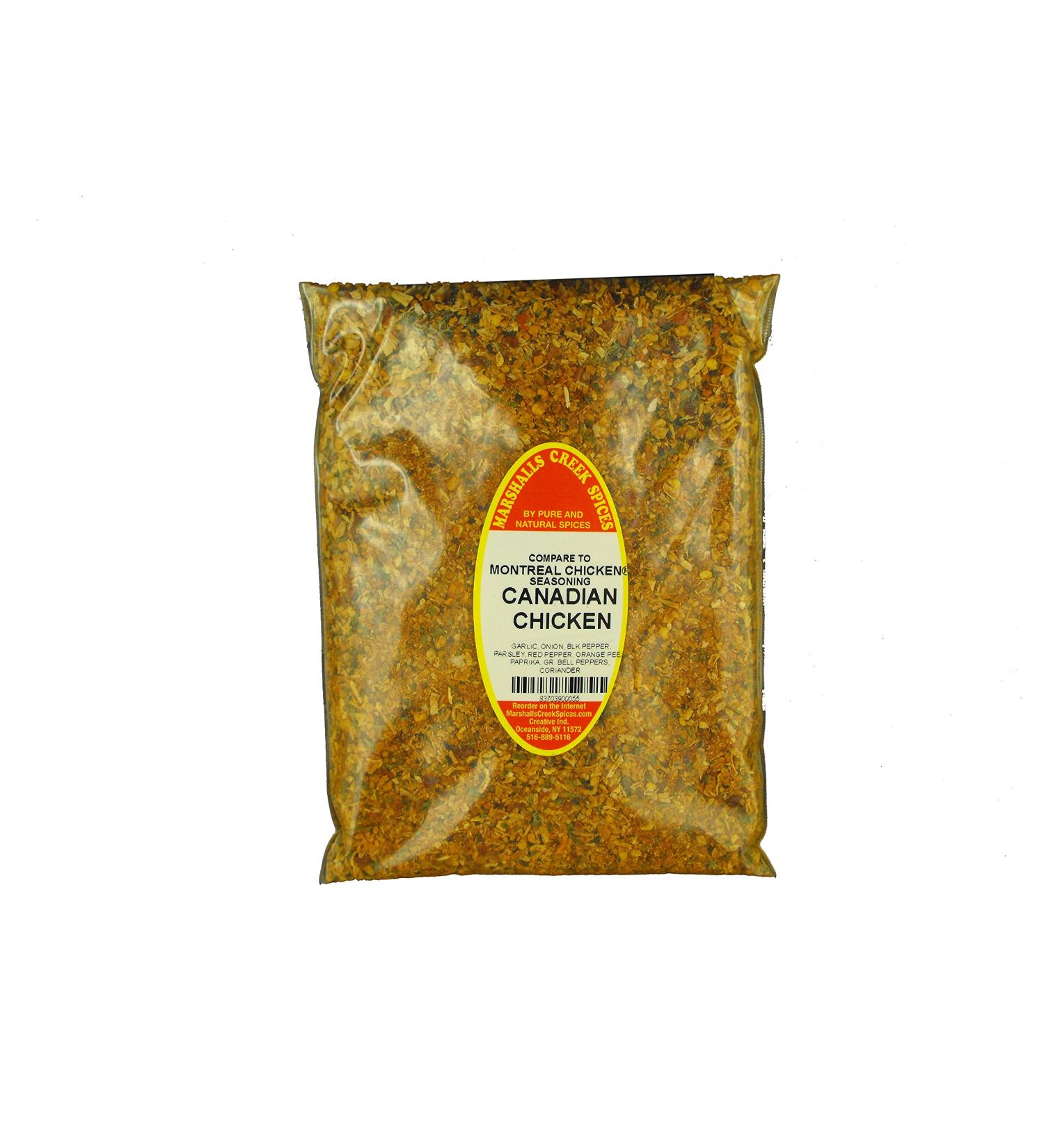 Marshalls Creek Spices Marshalls Creek Kosher Spices XL CANADIAN Chicken No Salt Refill 11 Oz. (Compare To Montreal Seasoning ) 11 ounces Black Pepper 11 oz (Pack of 1)