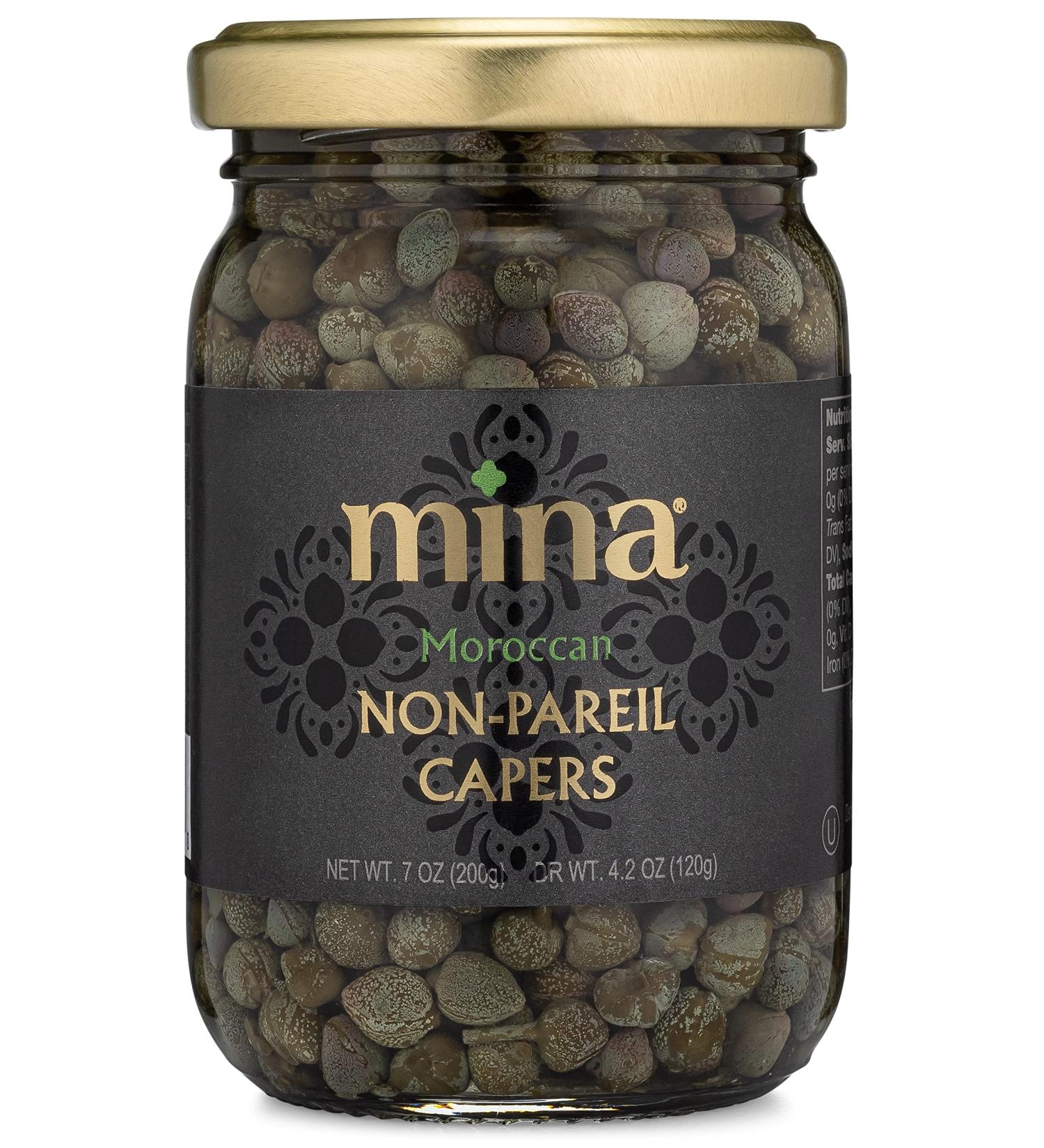 Mina Capers Non Pareil - Authentic Mediterranean Seasoning and Garnish, 7 oz - Buy Online on GoSupps.com