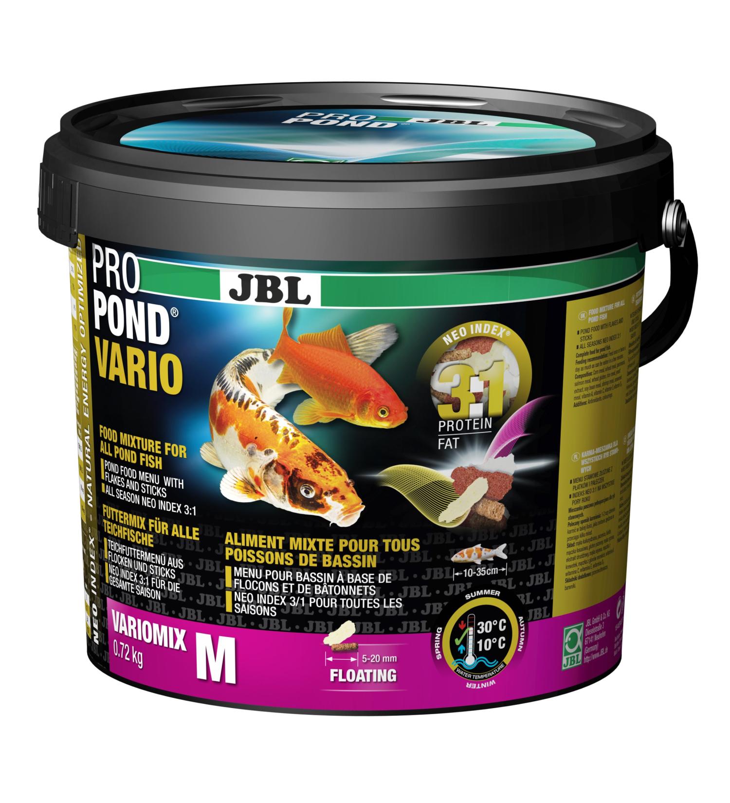 JBL Pond Fish Food Flake/Stick Mix Special Food ProPond Vario 0.72 kg - Buy Online on GoSupps.com