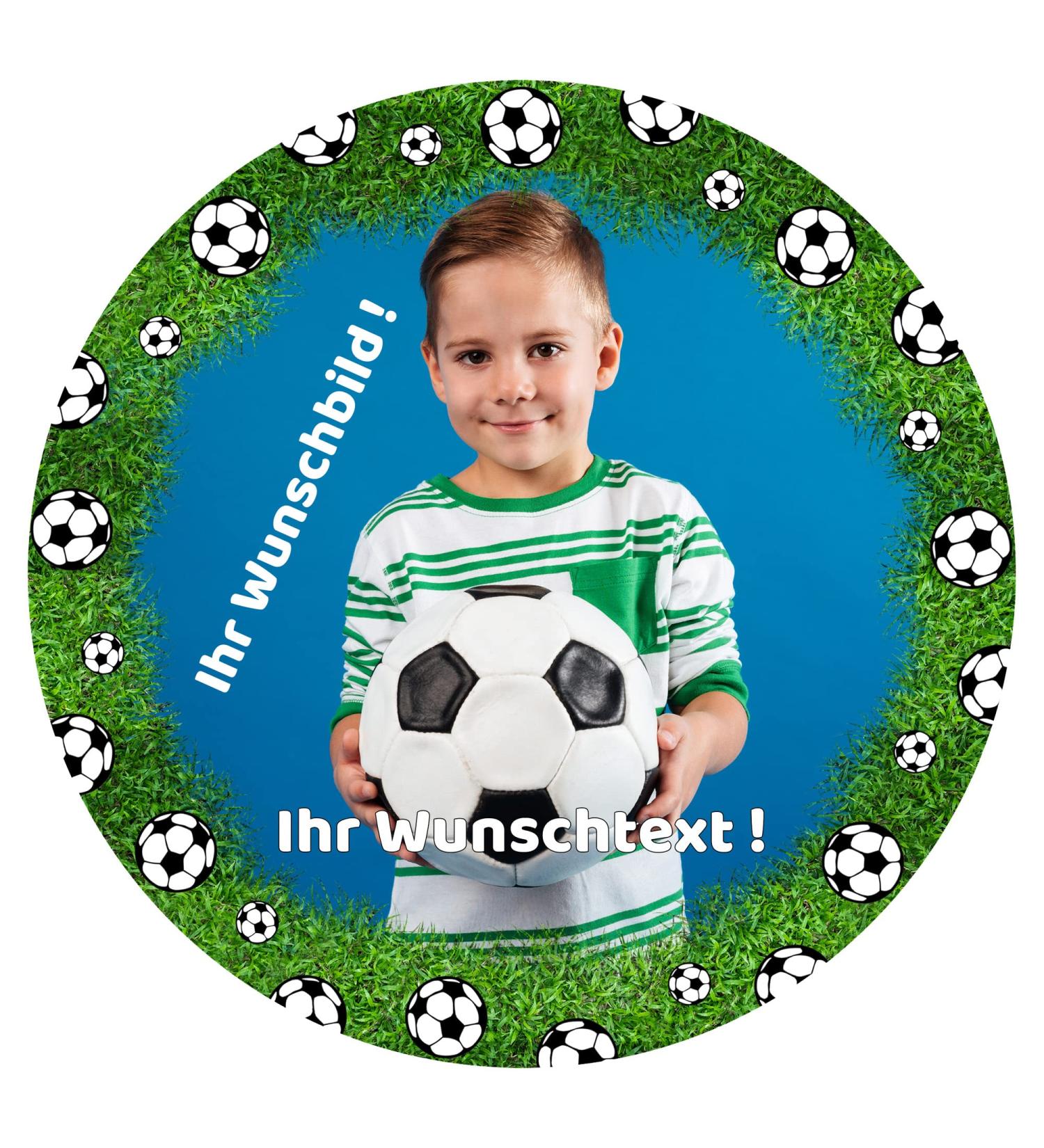 Personalized Football Field Cake Topper - J & M Deco Custom Fondant - 20cm | Unique Birthday Wishes - Buy Online on GoSupps.com