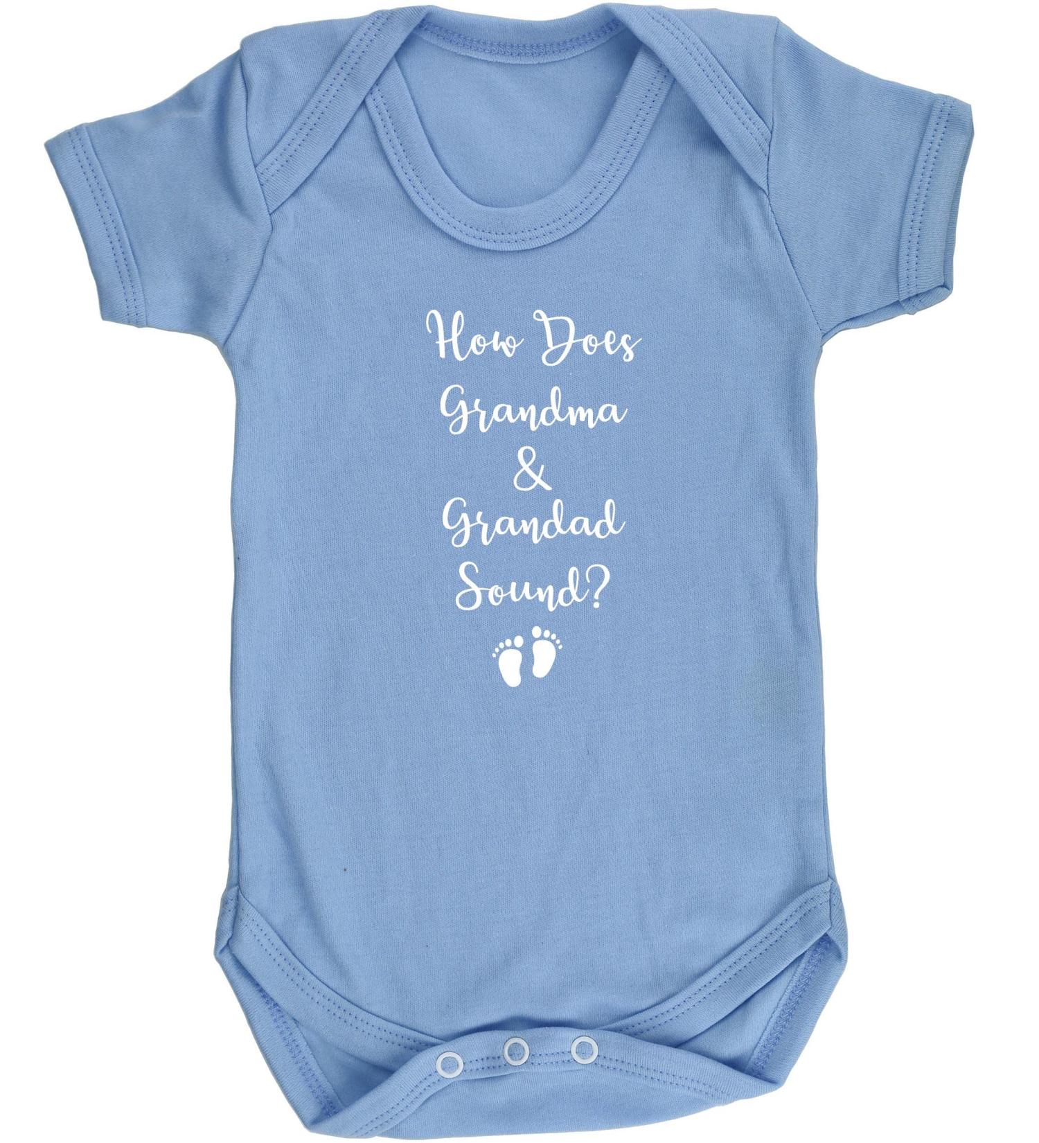 Hippowarehouse How Does Grandma & Grandad Sound - Pregnancy Baby Announcement baby vest bodysuit (short sleeve) boys girls