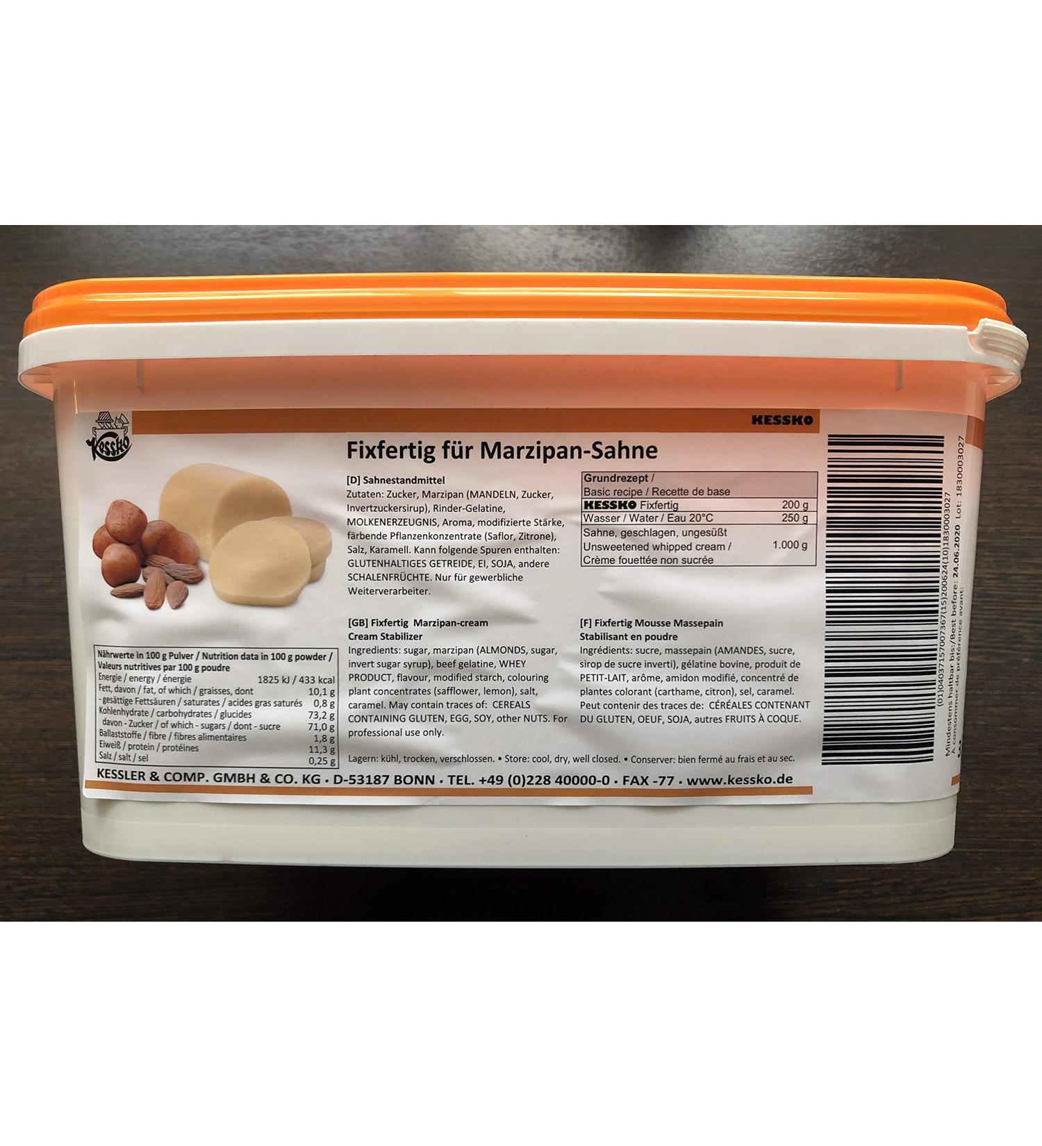 Marzipan Kessko cream stock 900 g cream stand cream stiffener cream 0.9 kg (marzipan)