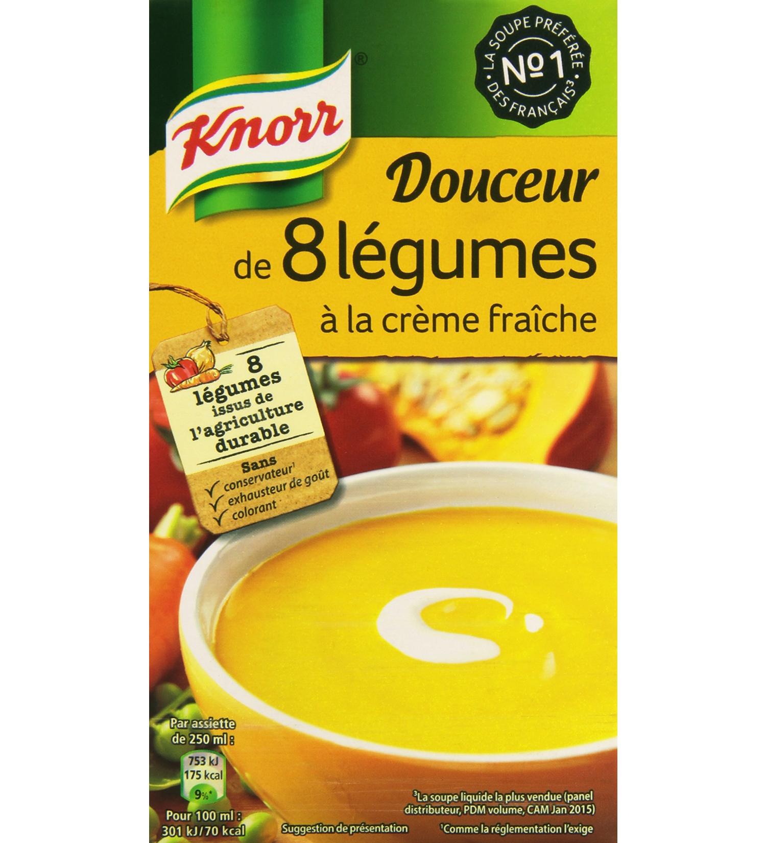 Knorr 8 Vegetable Smooth Soup with Cr me Fra che - 1L Brick - Buy Online on GoSupps.com
