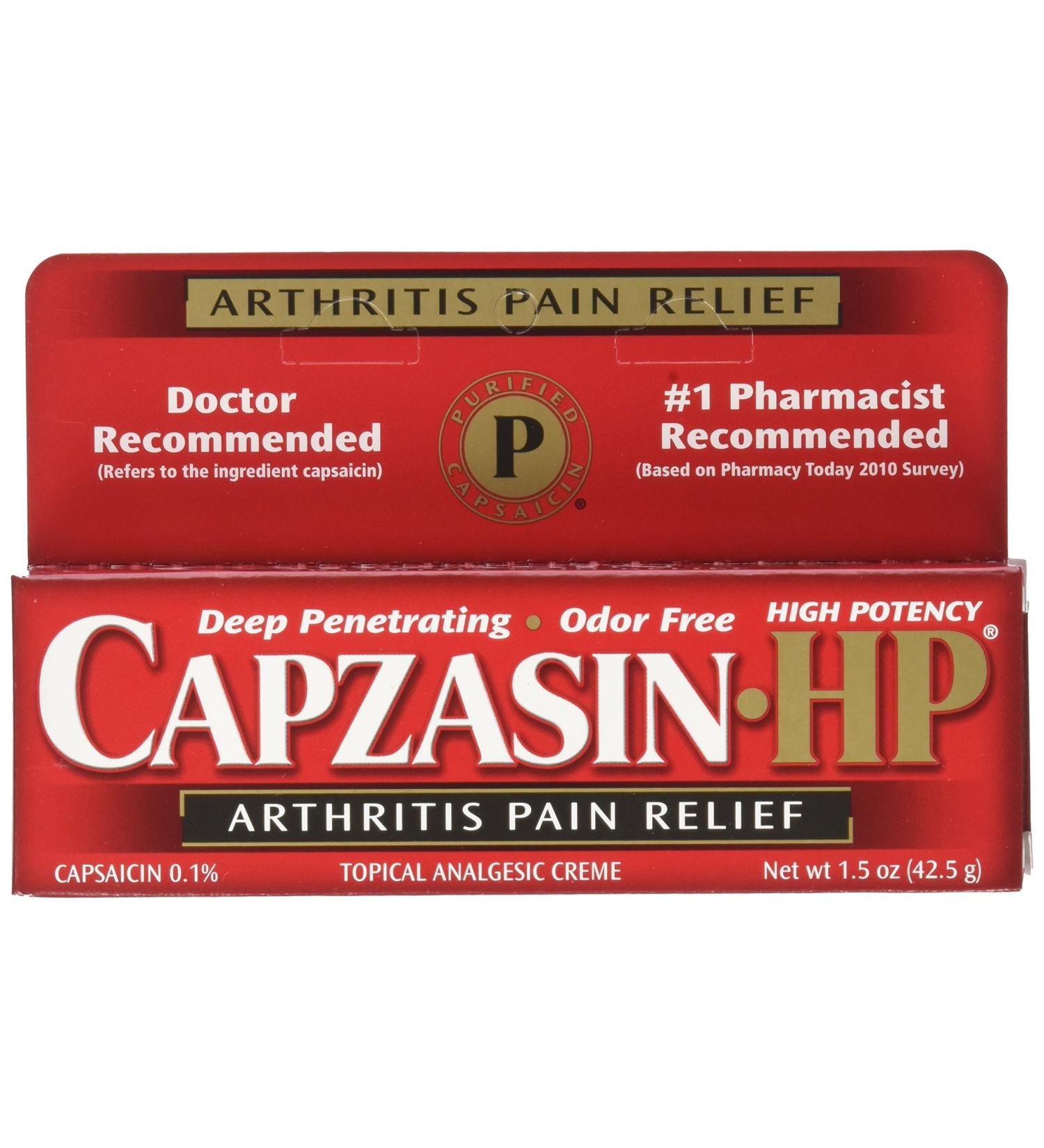 Quick Relief Gel 1.5 oz - No-Mess Sponge Applicator | Capsaicin 0.25% + Menthol 10% for Fast Pain Relief - International Shipping Available - Buy Online on GoSupps.com