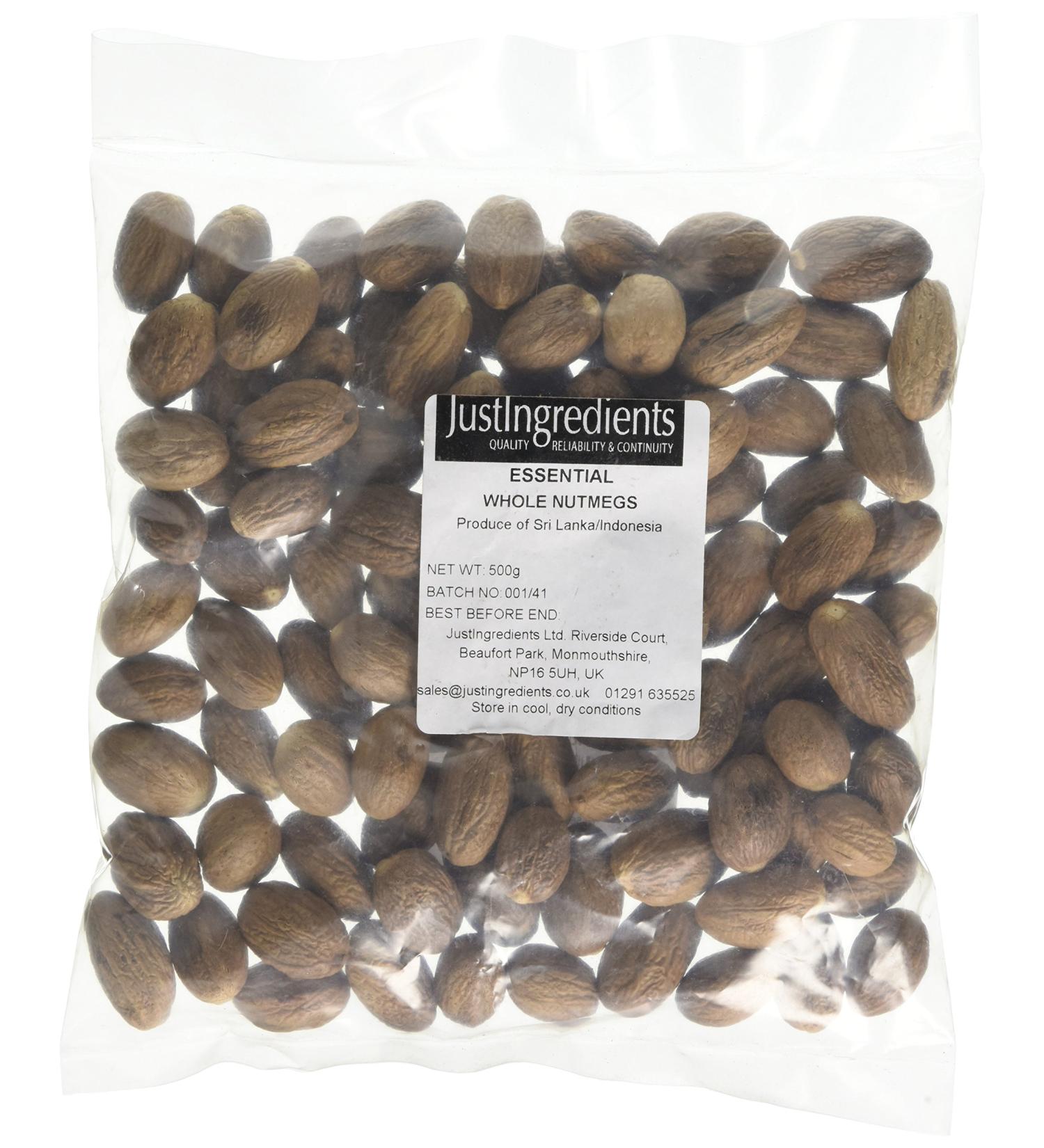 JustIngredients Essentials Nutmeg 500 g - Buy Online on GoSupps.com