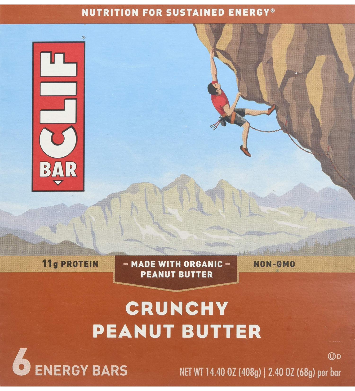 Buy CLIF Crunchy Peanut Butter Bar 2.4 OZ (Pack of 6) - International Shipping Available | Healthy Snack - Buy Online on GoSupps.com