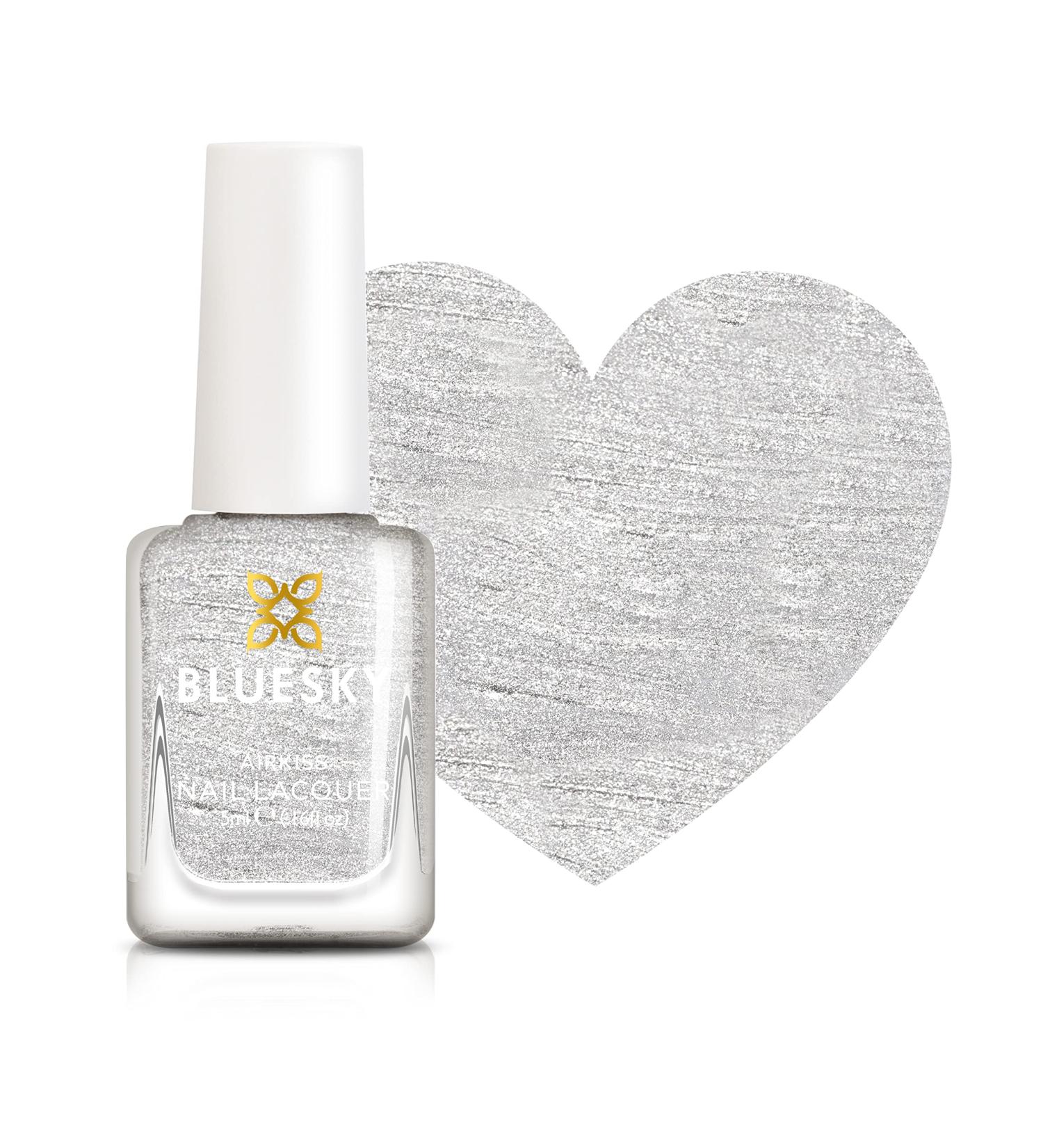 Bluesky Kids Nail Varnish - Moon Magic Silver Moving Peele Non-Toxic Water Based Odourless Nail Polish for Kids 7ml - Buy Online on GoSupps.com