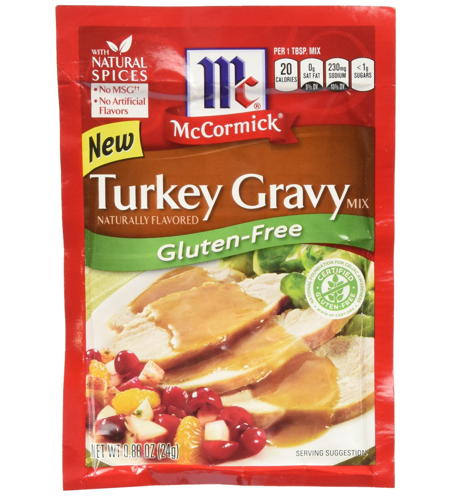 McCormick Turkey Gravy Mix - Gluten Free - 0.88 OZ (Pack of 6) - Buy Online on GoSupps.com