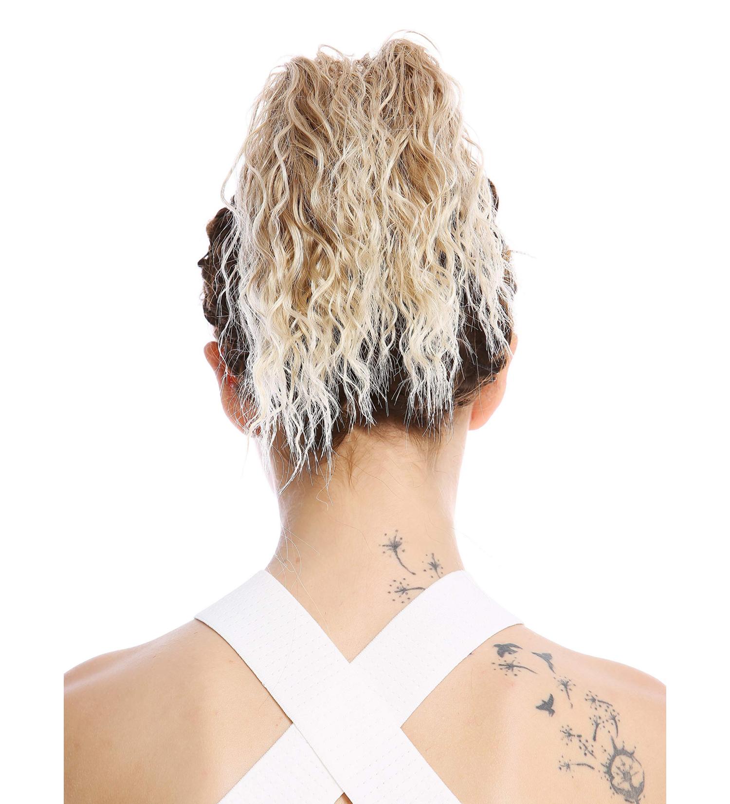 Wig Me Up N67A-V-15T613 | Voluminous Curly Braid Ponytail Hairpiece - Platinum Blonde Afro Kinks - International Shipping - Buy Online on GoSupps.com