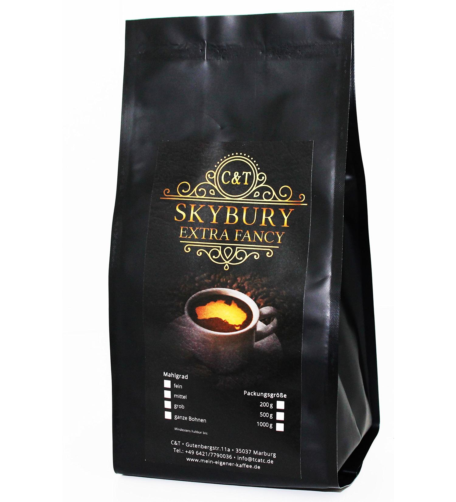 C&T Skybury Australa Grown Coffe Extra Fancy Whole Bean (1000g) - Buy Online on GoSupps.com