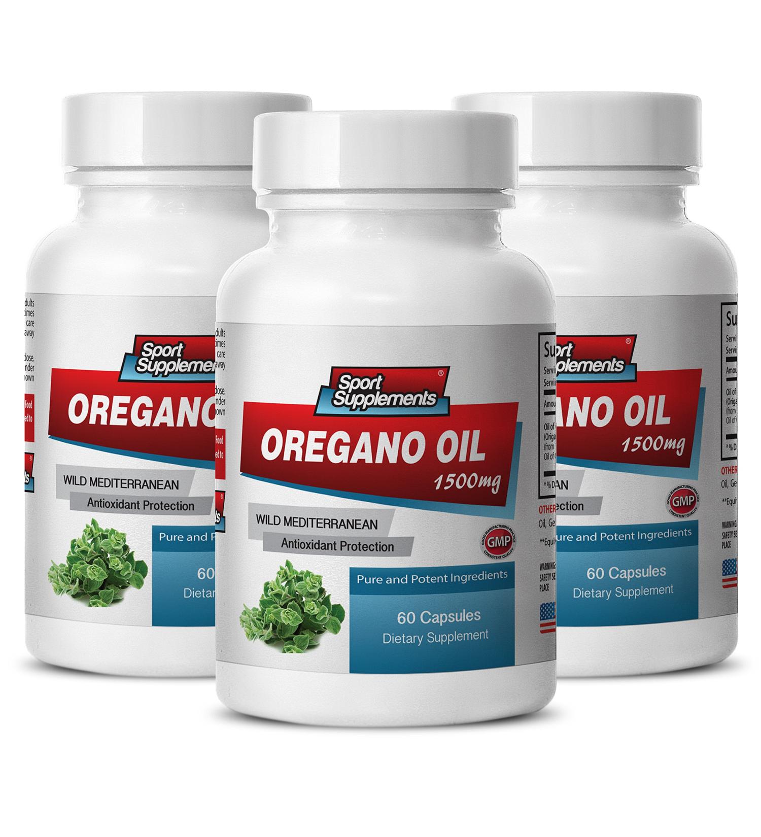 Immunity Support Supplement - Oregano Oil (Wild Mediterranean) Extract 1500 - Mediterranean Oregano Oil Capsules Oregano Oil Capsules Wild Oregano Oil Capsules Oregano Capsules - 3B 180 Capsules - Buy Online on GoSupps.com