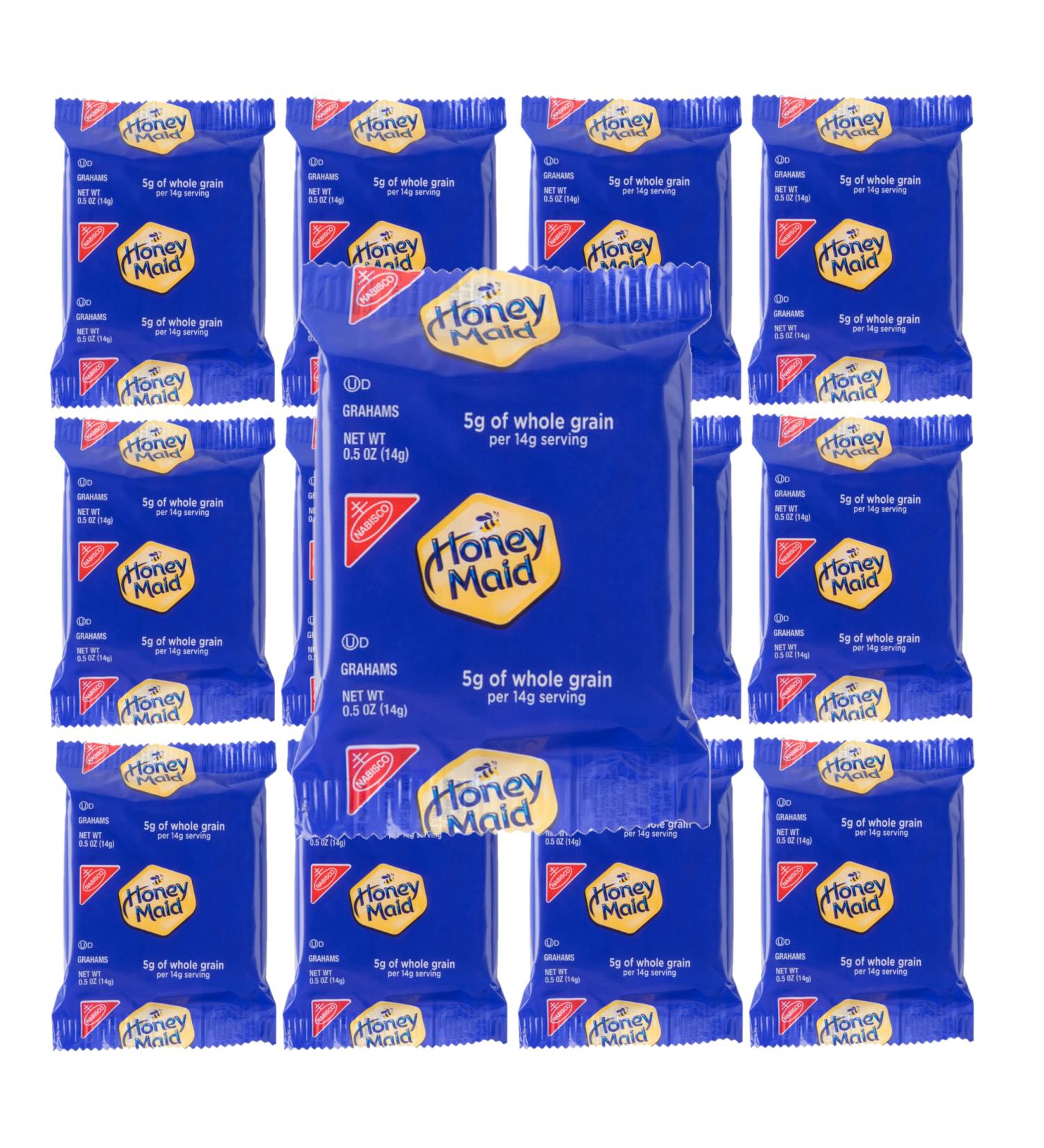 Honey Maid Graham Crackers 0.5oz Pouches - Pack of 50 | Convenient Snack Size - Buy Online on GoSupps.com