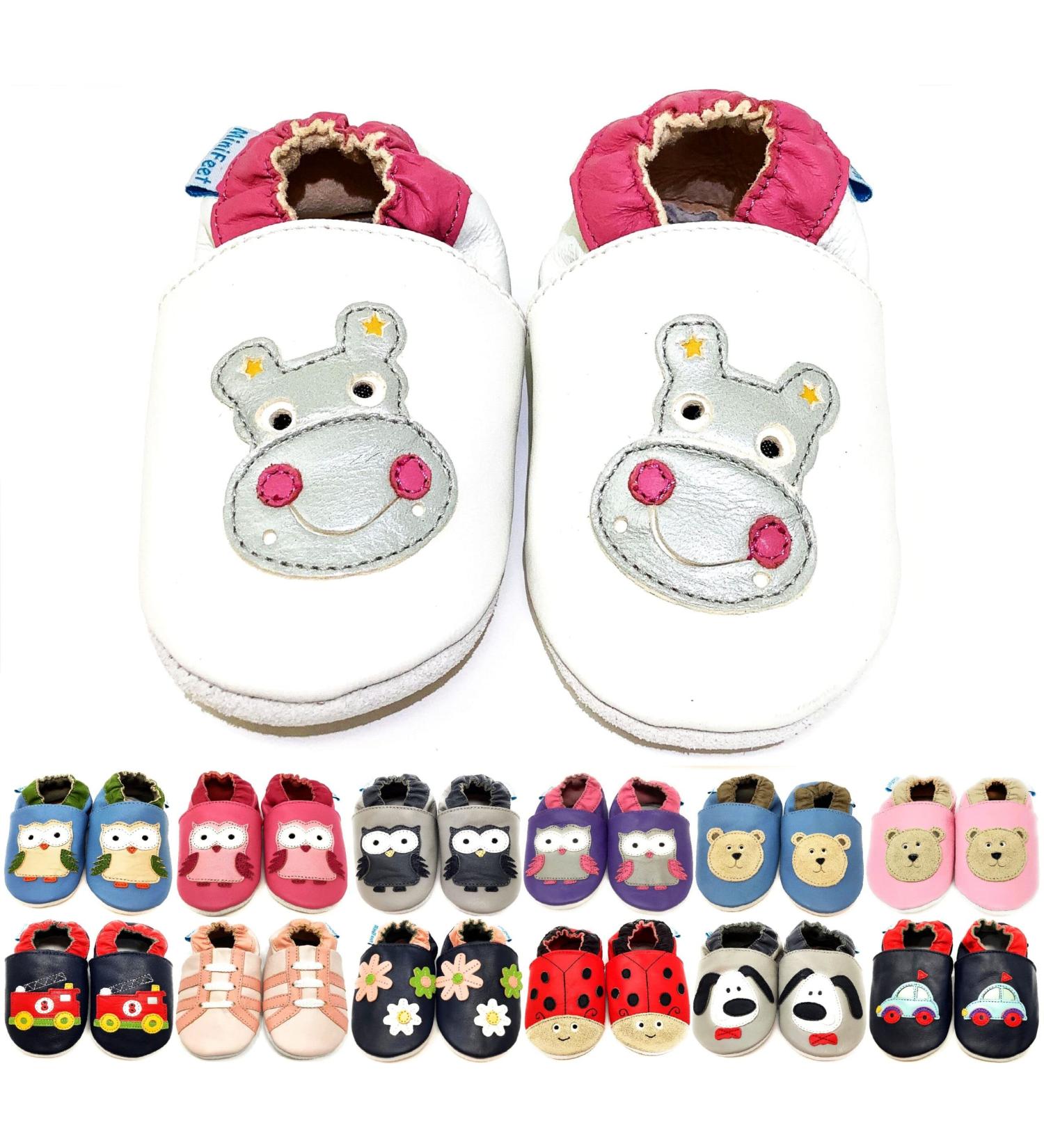 MiniFeet Premium Soft Leather Baby Shoes - Buy 4 Pairs, Get 1 Free! | Toddler Shoes 0-6 Months to 4-5 Years - Hippo - Buy Online on GoSupps.com