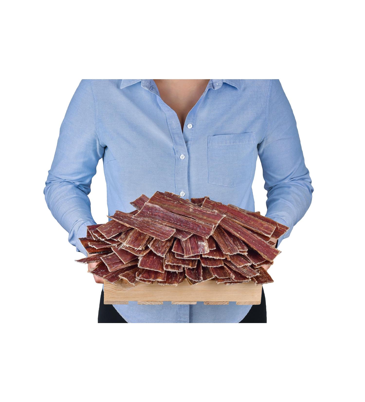 Natural Beef Jerky for Dogs (1kg) - Protein-Rich Premium Dog Snack | Dental Care Treats - Buy Online on GoSupps.com