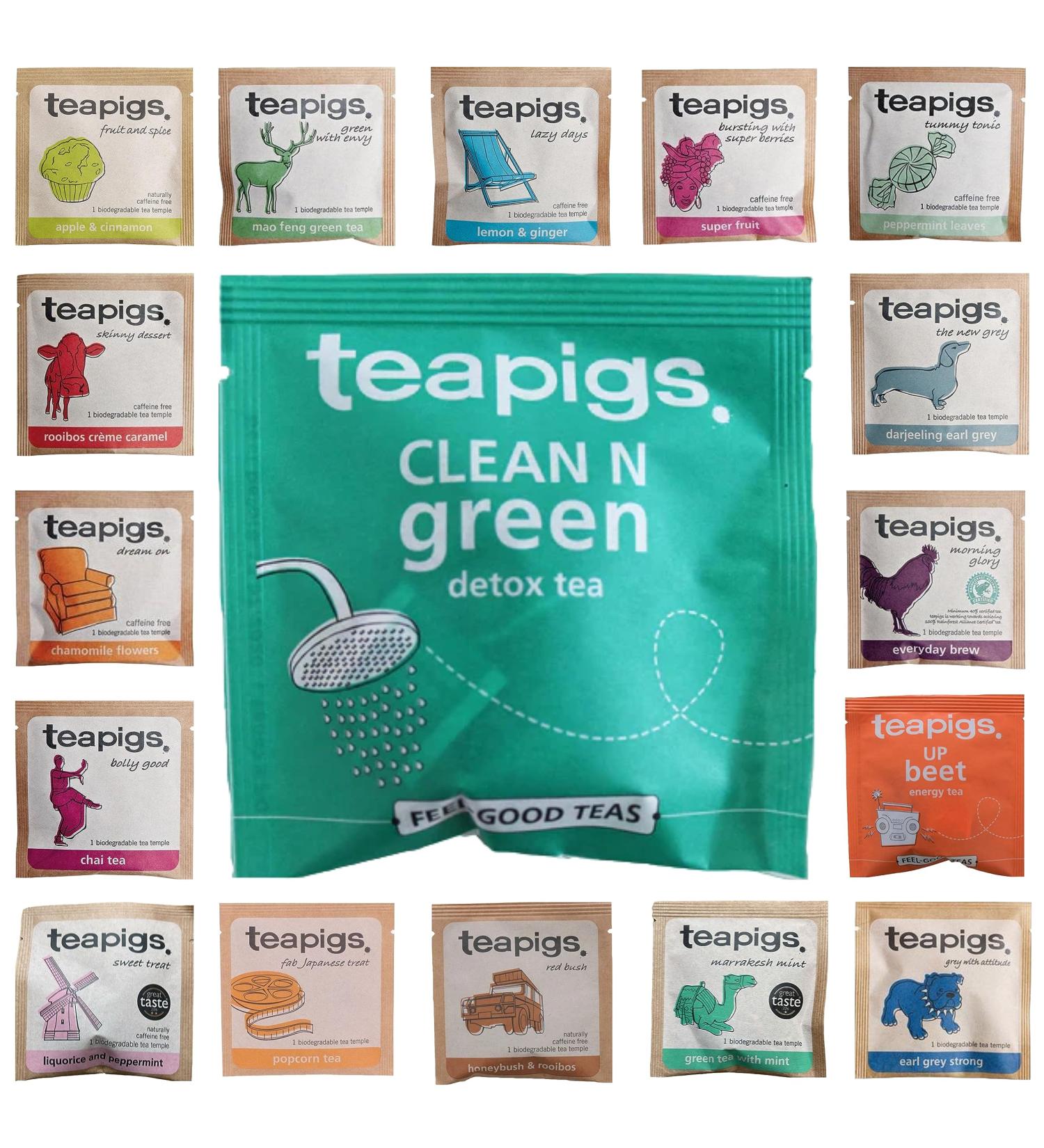 Teapigs Tea Pick N Mix - Choose From 19+ Flavours | Earl Grey Strong Chamomile Flowers Everyday Brew Darjeeling Earl Grey | 50 Pack - Perfect Tea Pack Set for Tea Lovers Pack of 50 - Buy Online on GoSupps.com