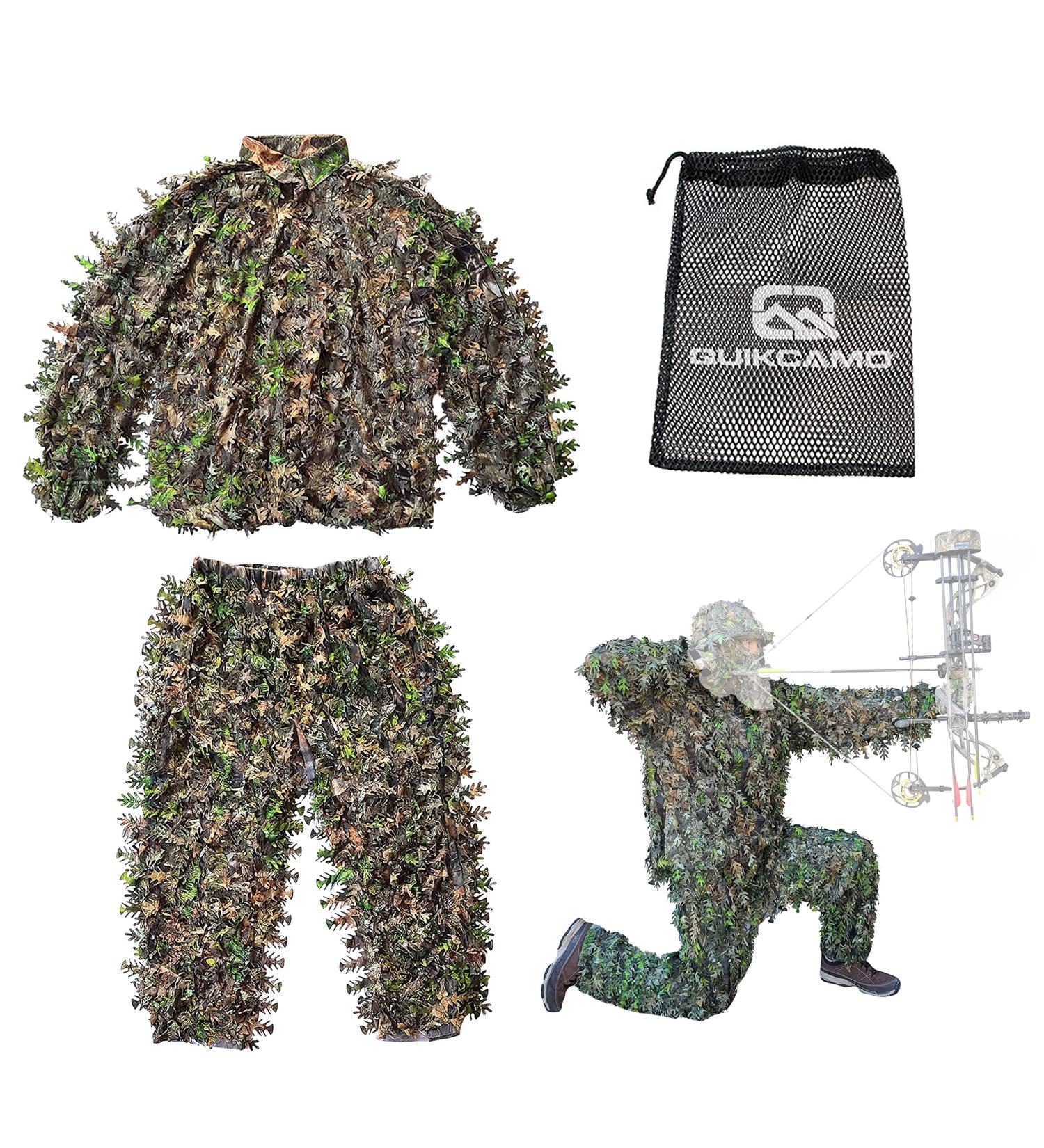 QuikCamo Mossy Oak 3D Leafy Suit - Large/XL NWTF Mossy Oak Obsession for Men | Turkey Hunting, Airsoft, Paintball, Birdwatching, Wildlife Photography - Buy Online on GoSupps.com