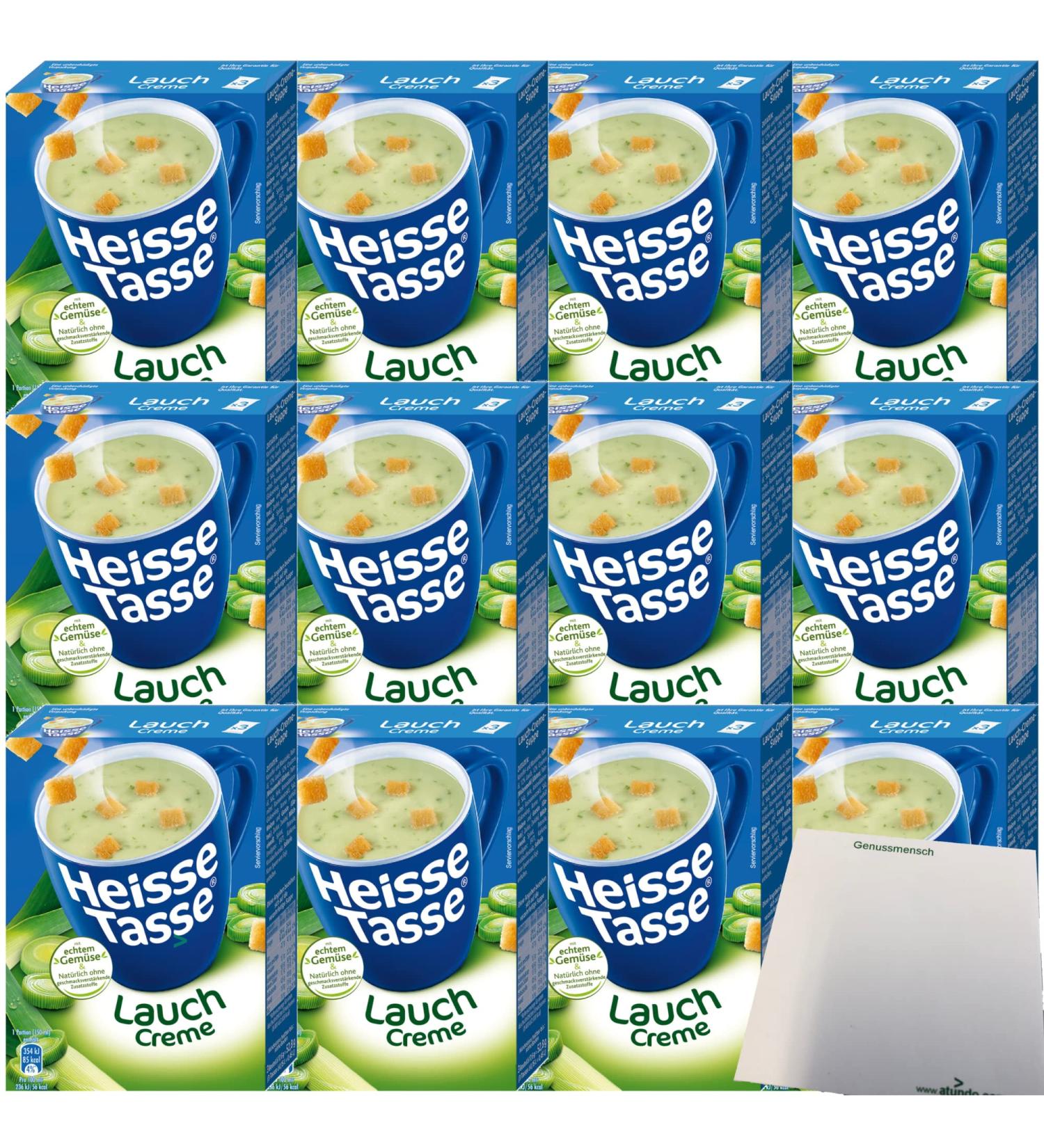 Erasco Hot Cup Leek Cream Soup 12-Pack | 36 Bags of 17.66g | International Shipping Available - Buy Online on GoSupps.com
