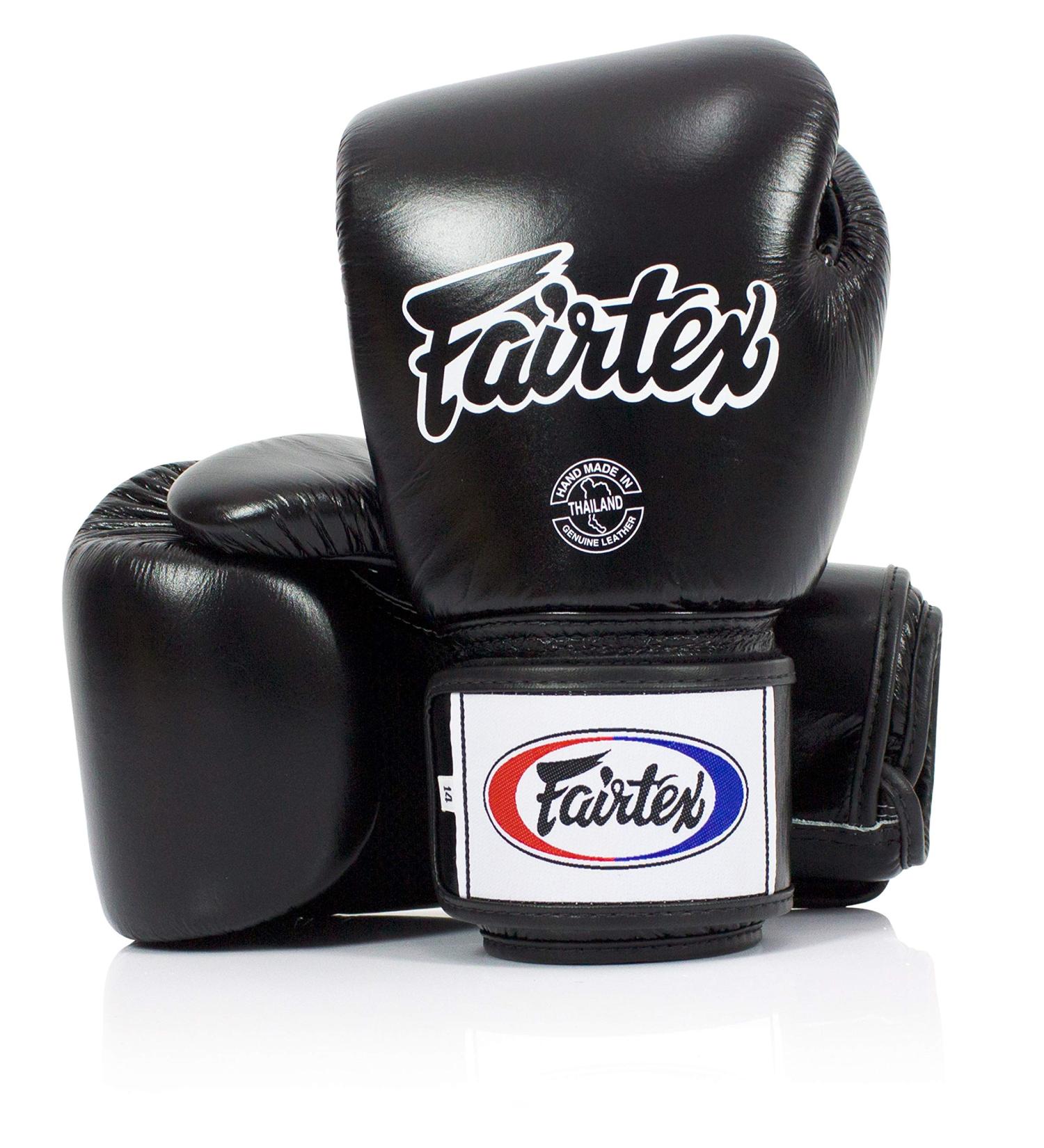 Fairtex Muay Thai Boxing Gloves BGV1-BR | Breathable Training Gloves for Boxing, Kickboxing, MMA | Red White Blue Pink Yellow Black | 8oz-16oz Size Options | 16oz Black - Buy Online on GoSupps.com