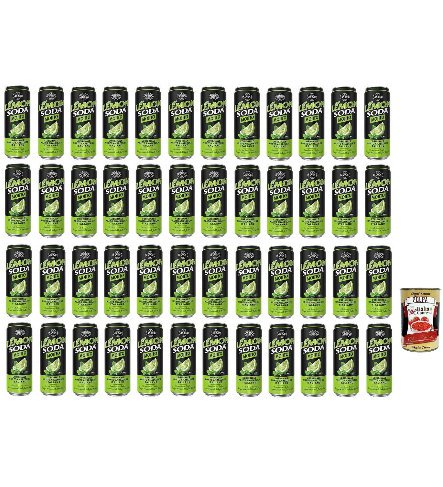  Italian Gourmet E.R. Crodo Pack of 48 Southern Italian Lime Juices Refreshing and Fruity 330ml Disposable Box + Italian Gourmet Polpa di Pomodoro 400g - Buy Online on GoSupps.com